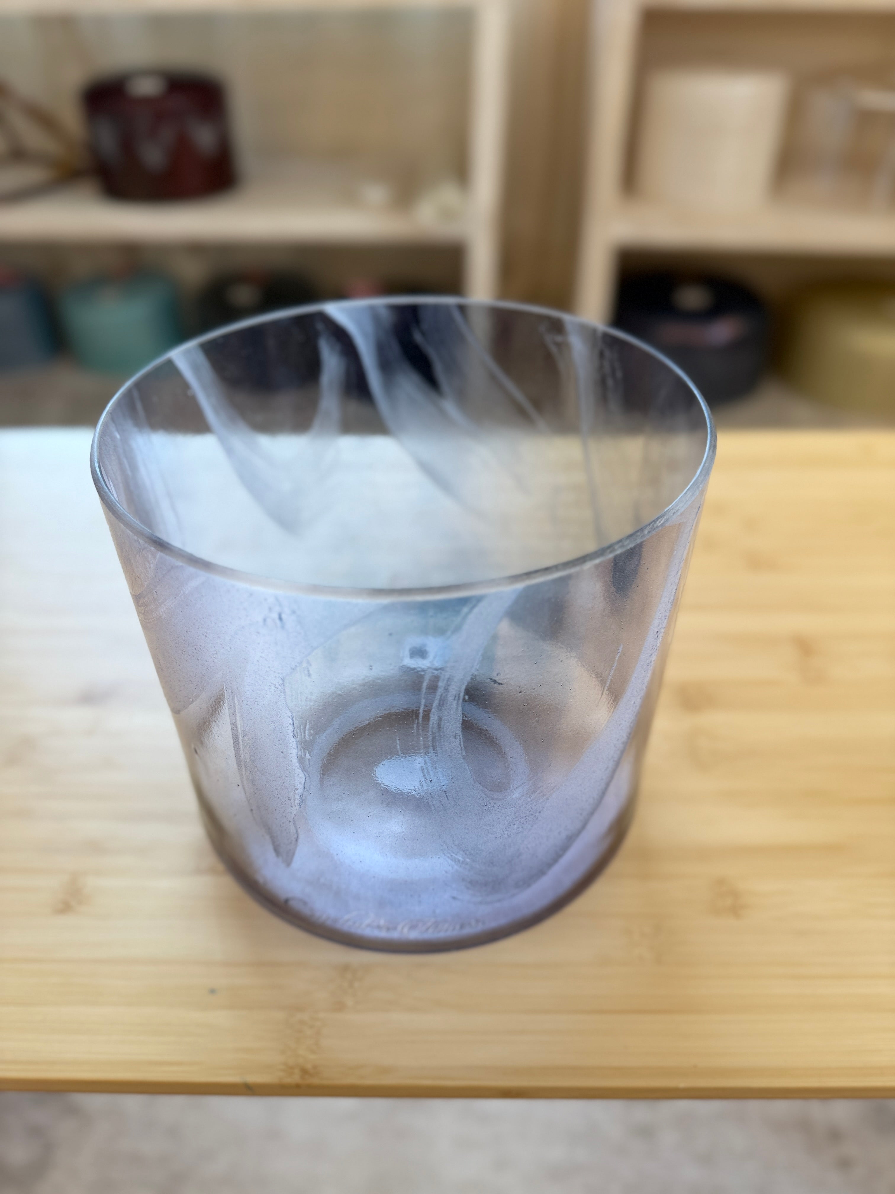 8" B+10 Azeztulite, Violet Aura Gold Bowl 133344 Crystal Tones® Alchemy Singing Bowl