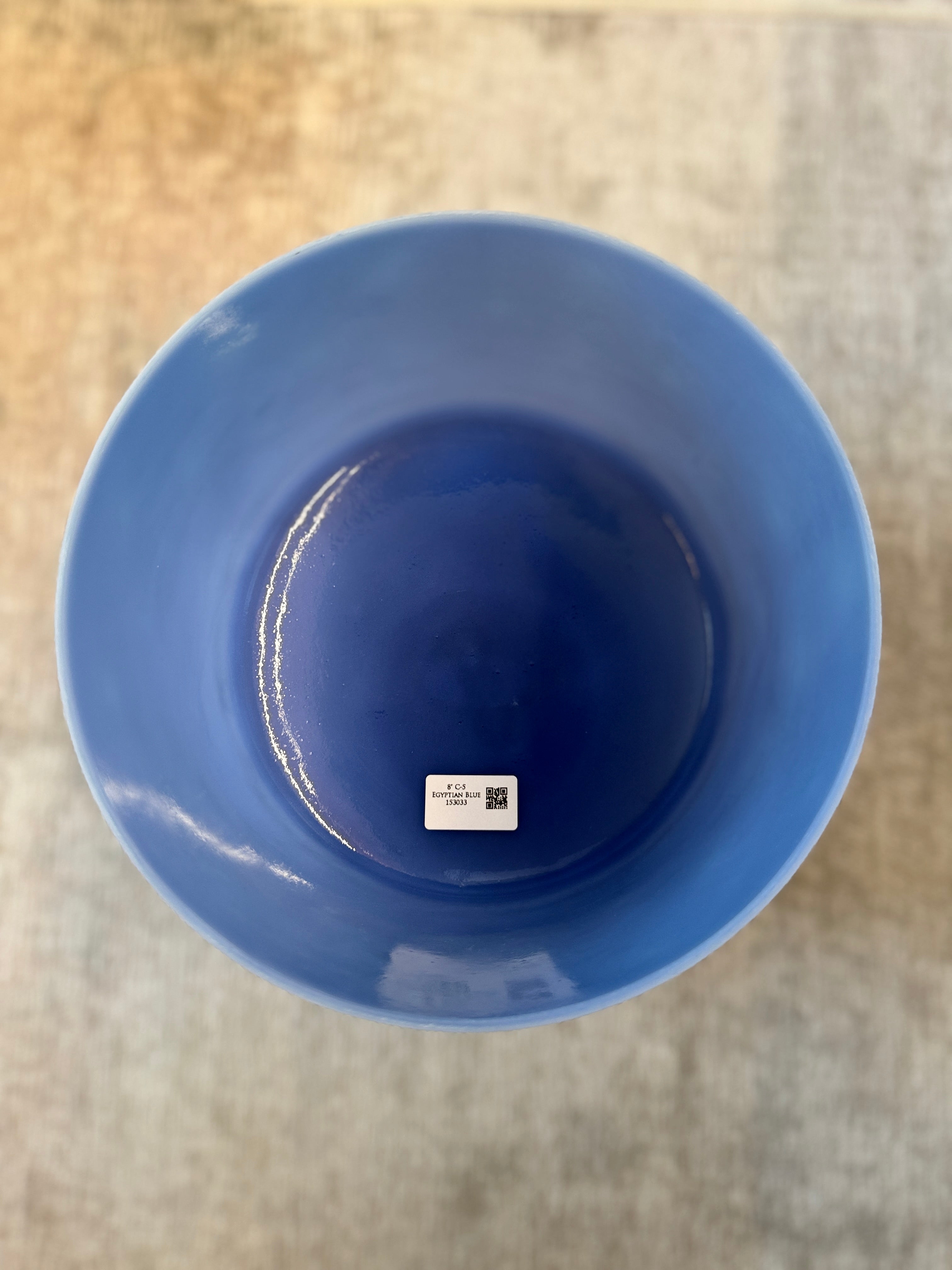 8" C-5 Egyptian Blue 153033 Crystal Tones® Alchemy Singing Bowl