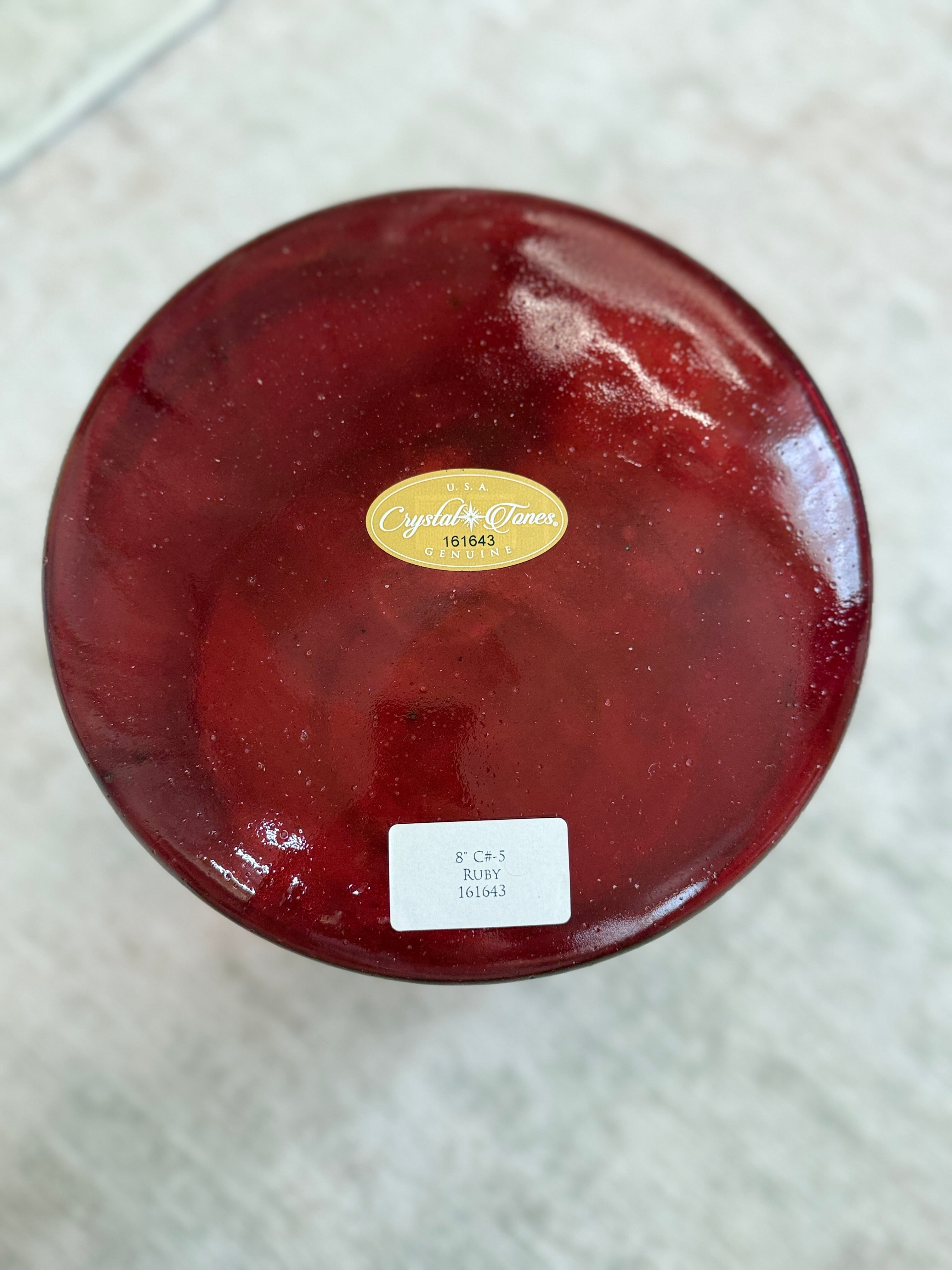 8" C#-5 Ruby 161643 Crystal Tones® Alchemy Singing Bowl