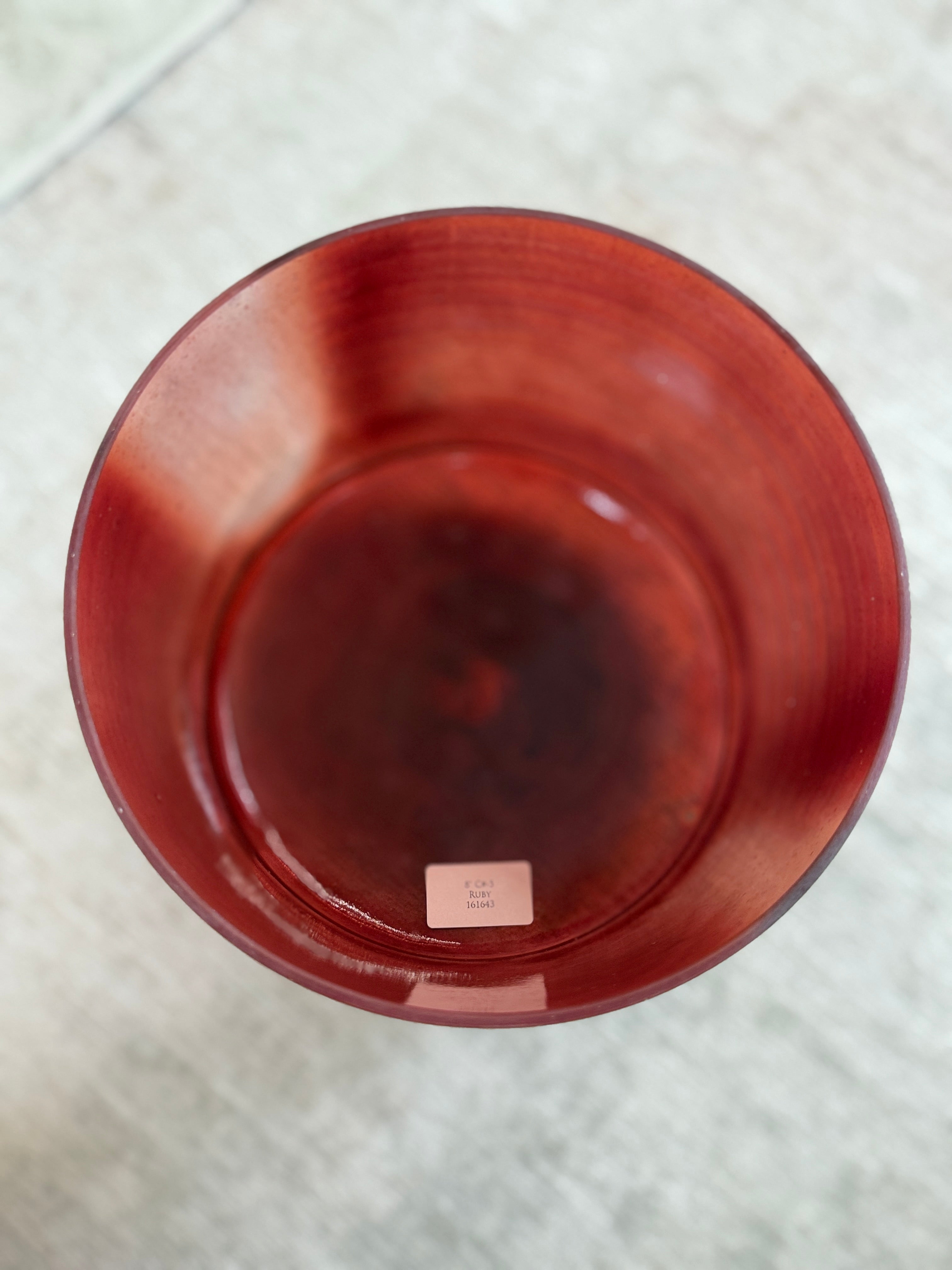 8" C#-5 Ruby 161643 Crystal Tones® Alchemy Singing Bowl
