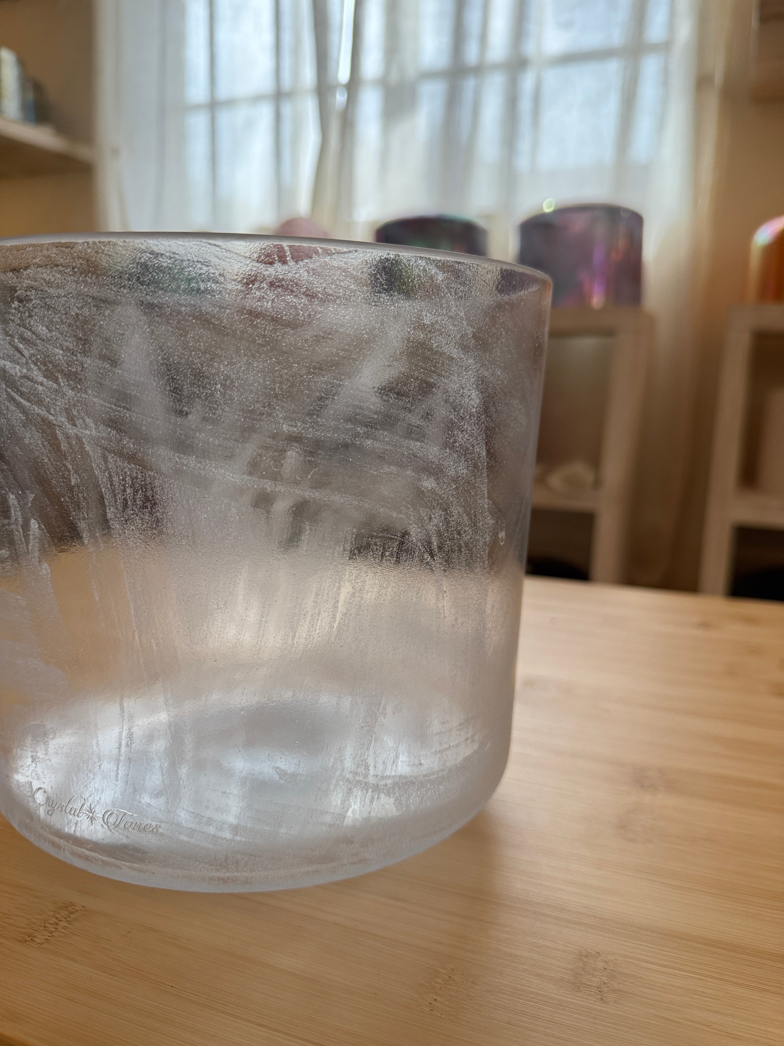 8" C#+15 Azeztulite, Diamond 160830 Crystal Tones® Alchemy Singing Bowl