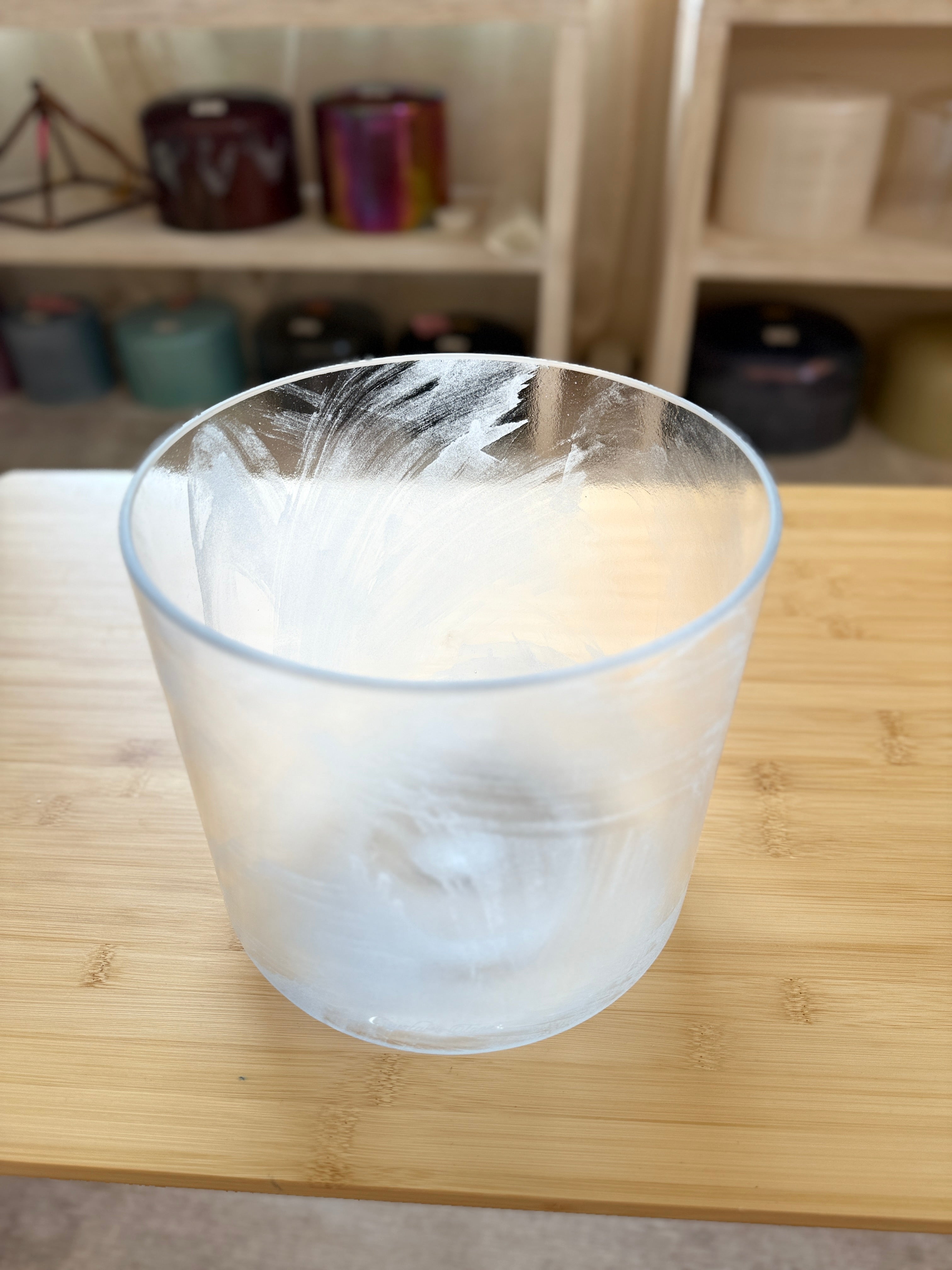 8" C#+15 Azeztulite, Diamond 160830 Crystal Tones® Alchemy Singing Bowl