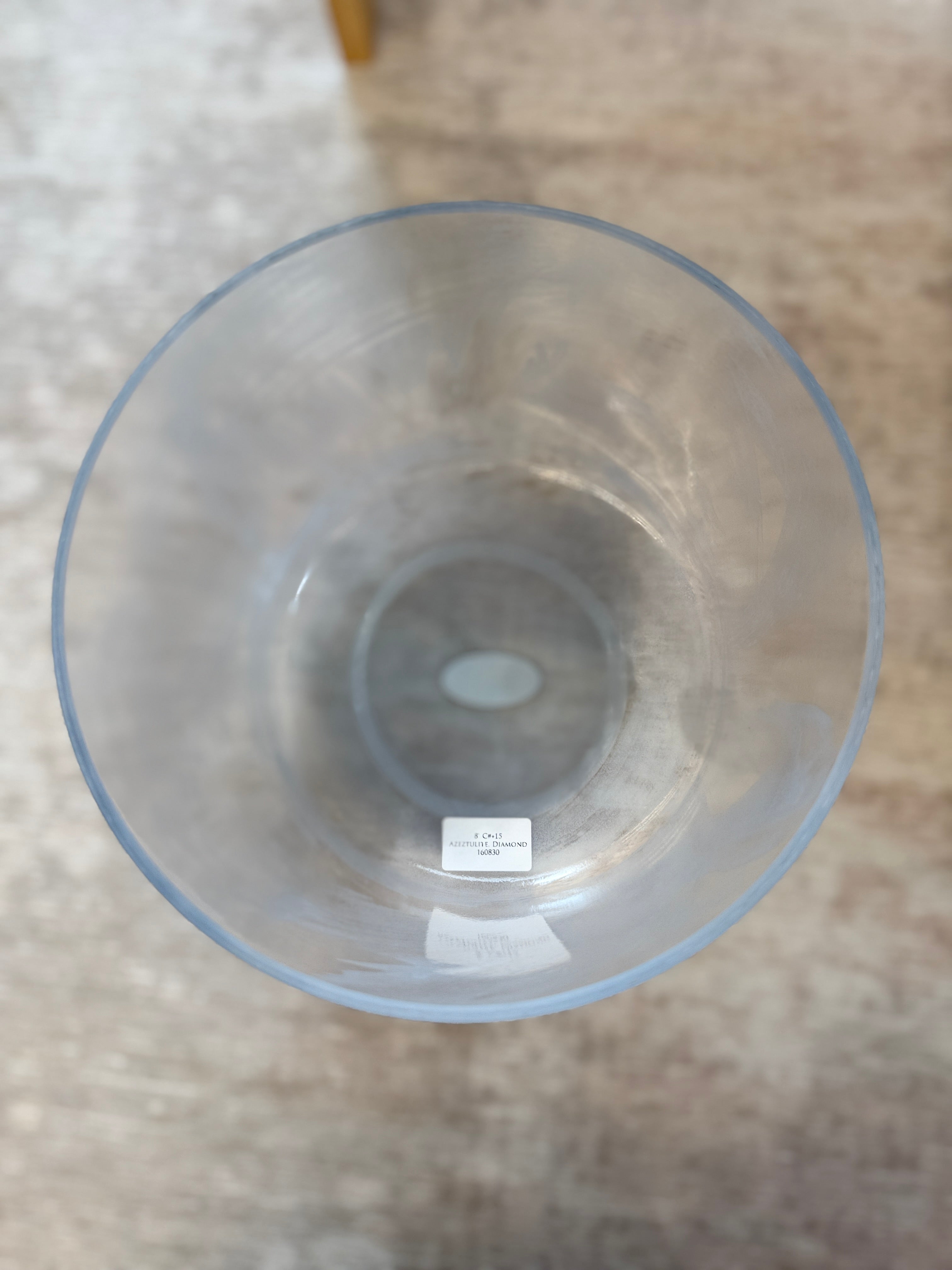 8" C#+15 Azeztulite, Diamond 160830 Crystal Tones® Alchemy Singing Bowl
