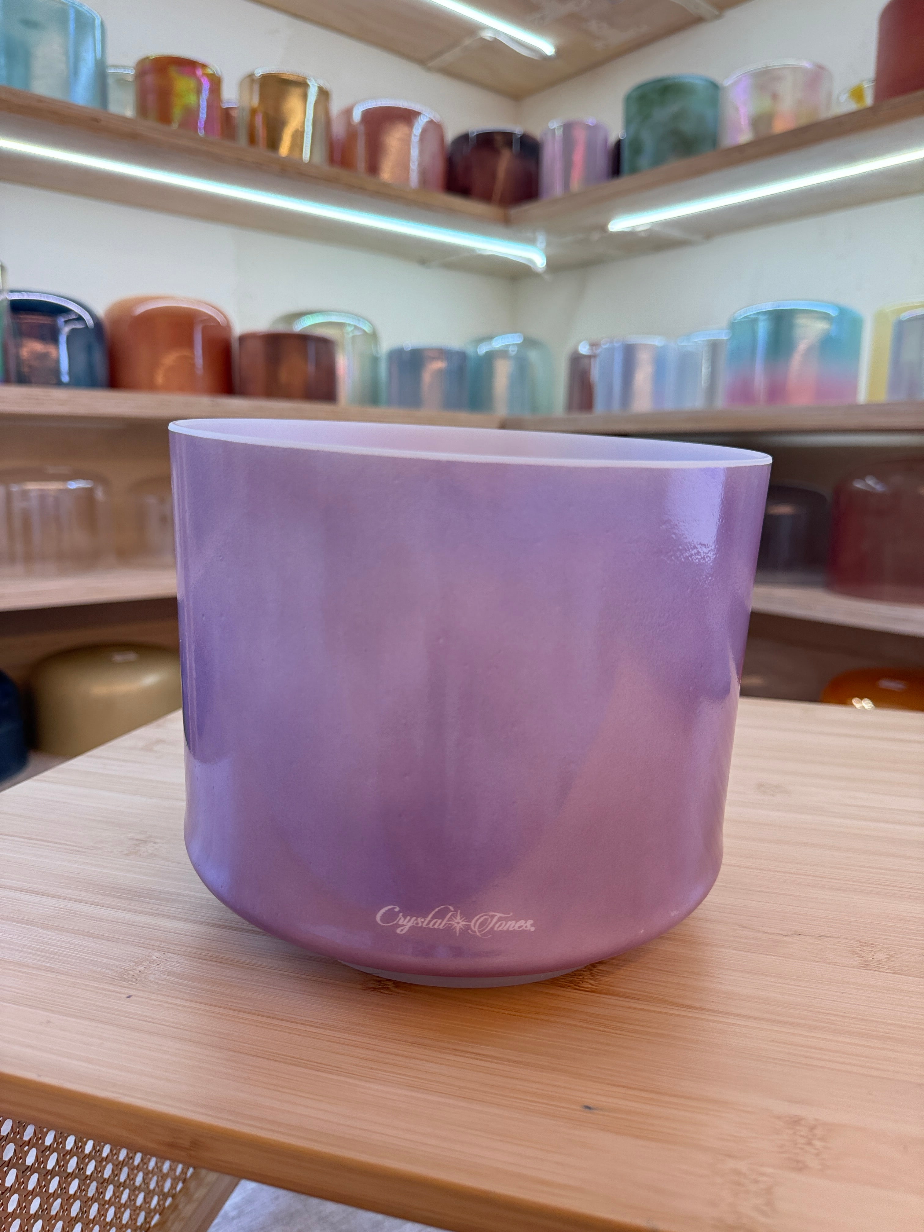 8" C+15 Lavender Sunset Gold 156521 Crystal Tones® Alchemy Singing Bowl