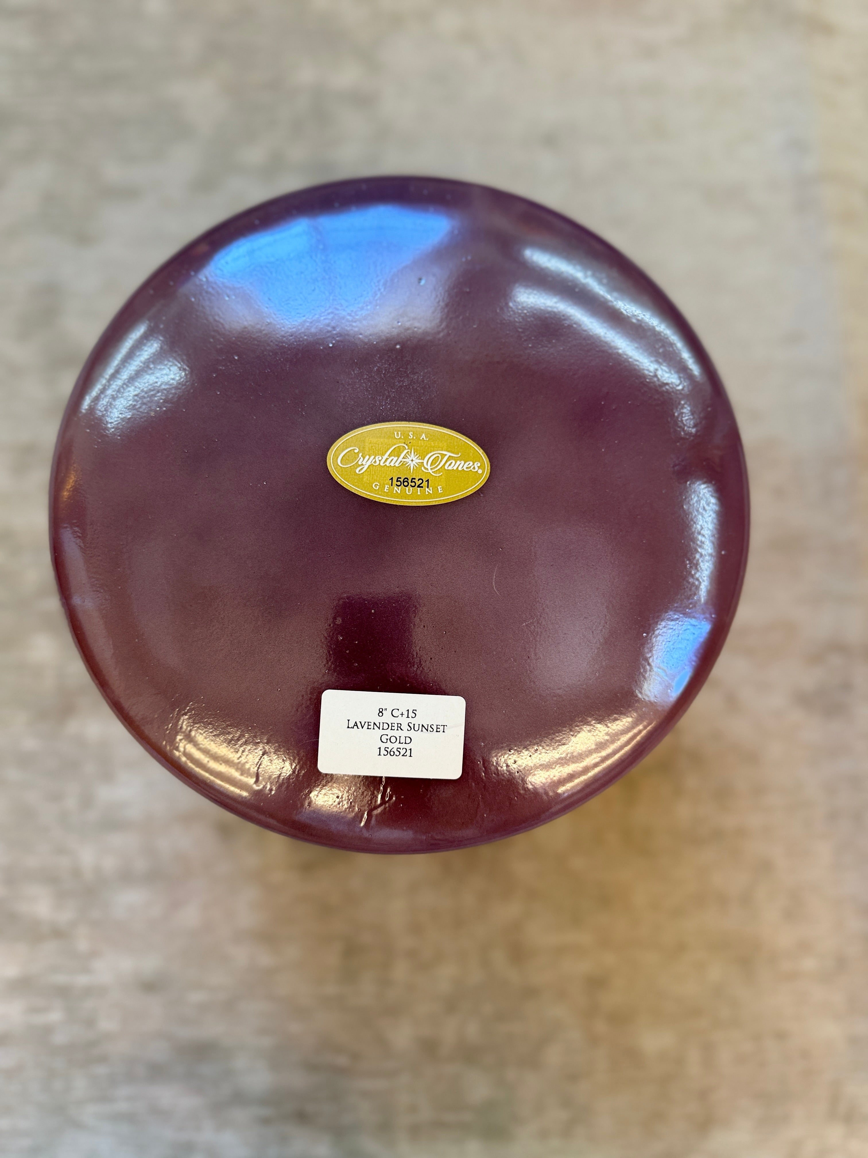 8" C+15 Lavender Sunset Gold 156521 Crystal Tones® Alchemy Singing Bowl