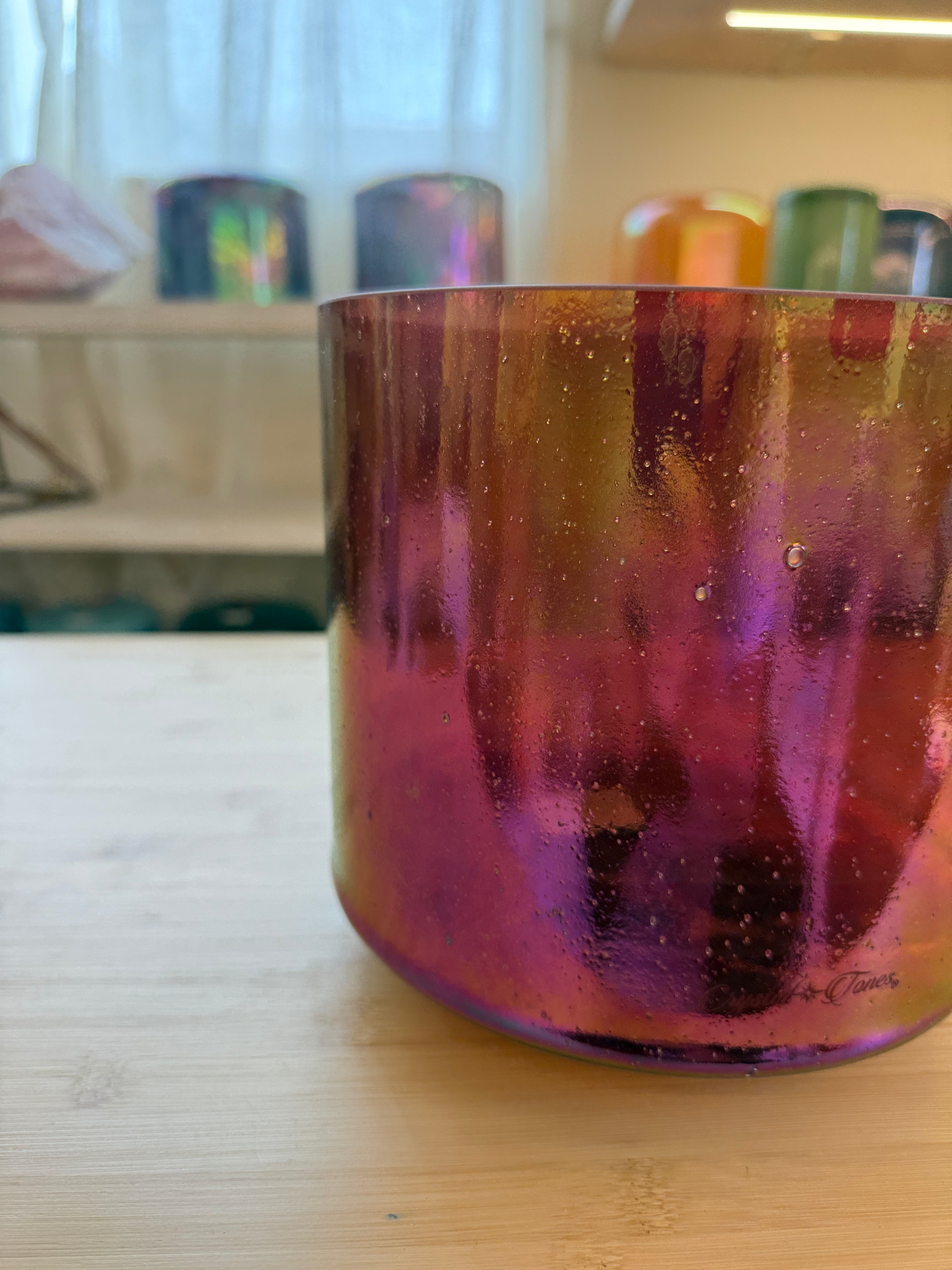 8" C#+30 Ruby, Platinum, Celestial Rings 161140 Crystal Tones® Alchemy Singing Bowl