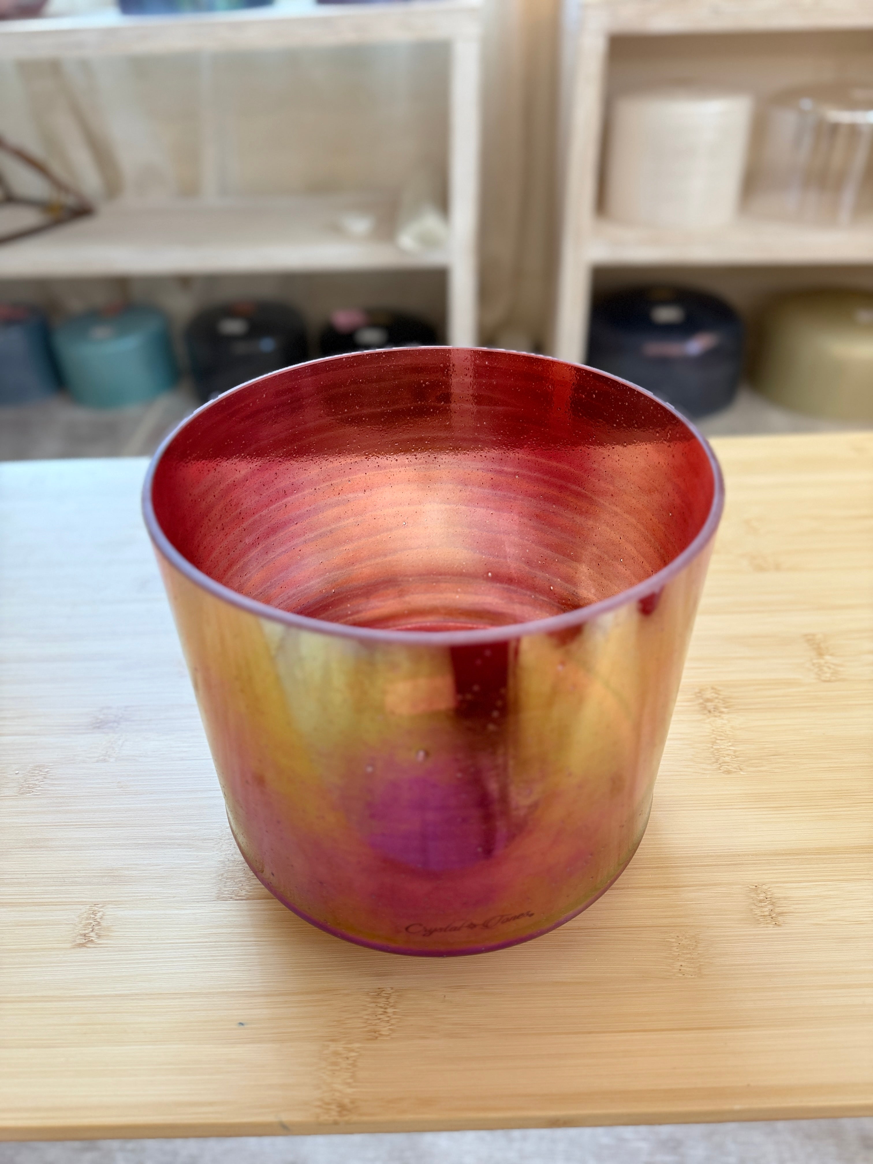 8" C#+30 Ruby, Platinum, Celestial Rings 161140 Crystal Tones® Alchemy Singing Bowl