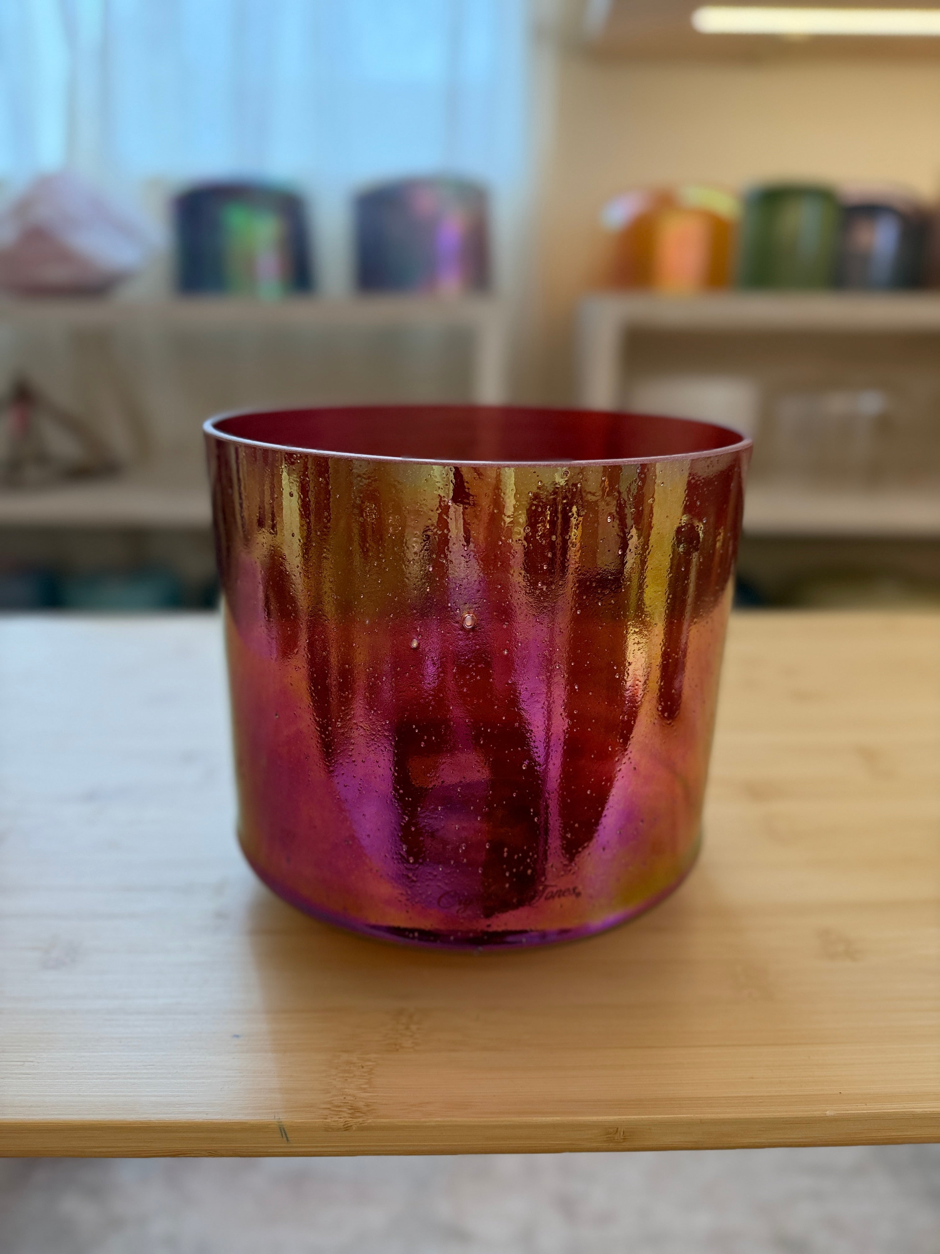 8" C#+30 Ruby, Platinum, Celestial Rings 161140 Crystal Tones® Alchemy Singing Bowl