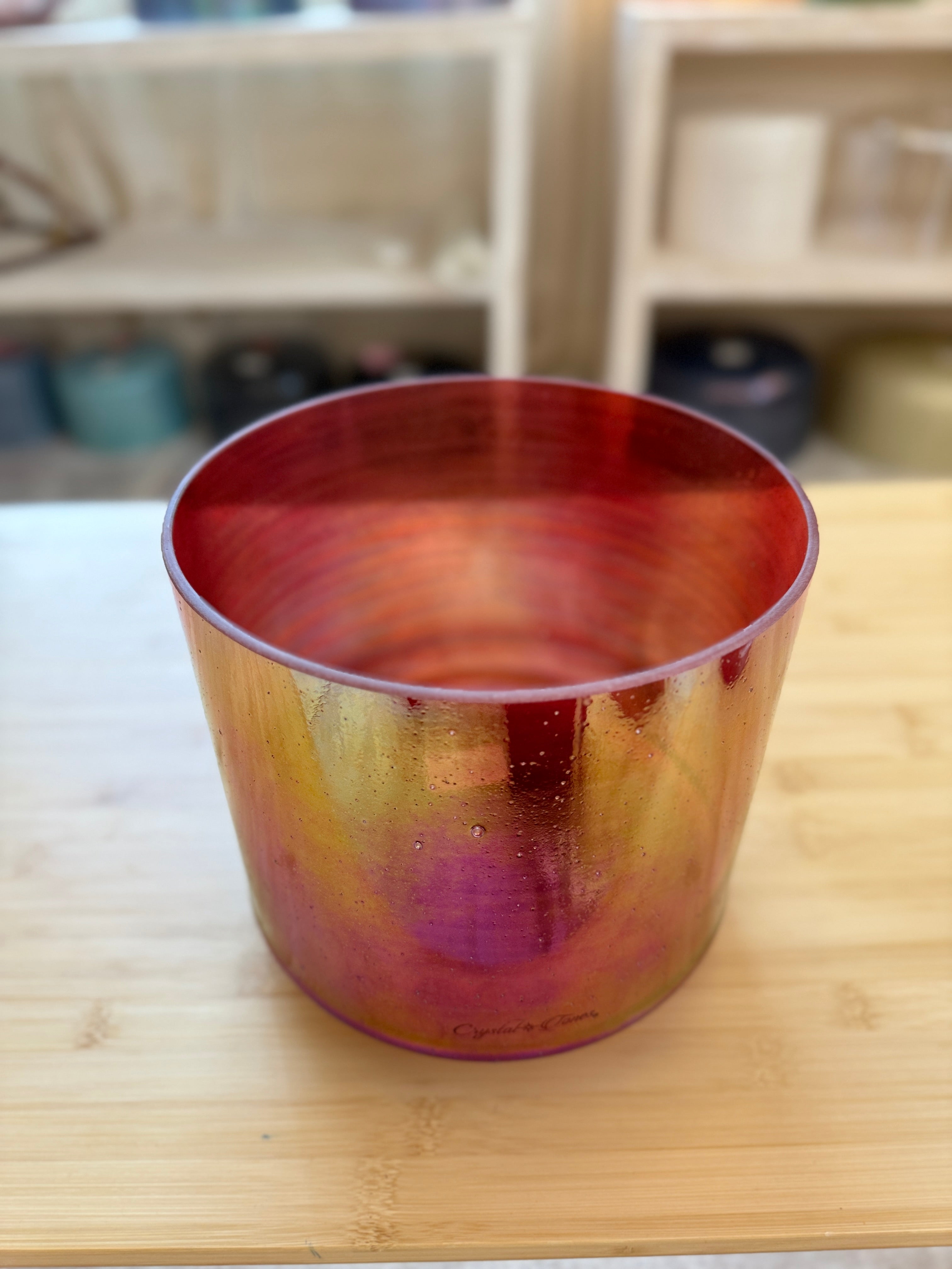 8" C#+30 Ruby, Platinum, Celestial Rings 161140 Crystal Tones® Alchemy Singing Bowl