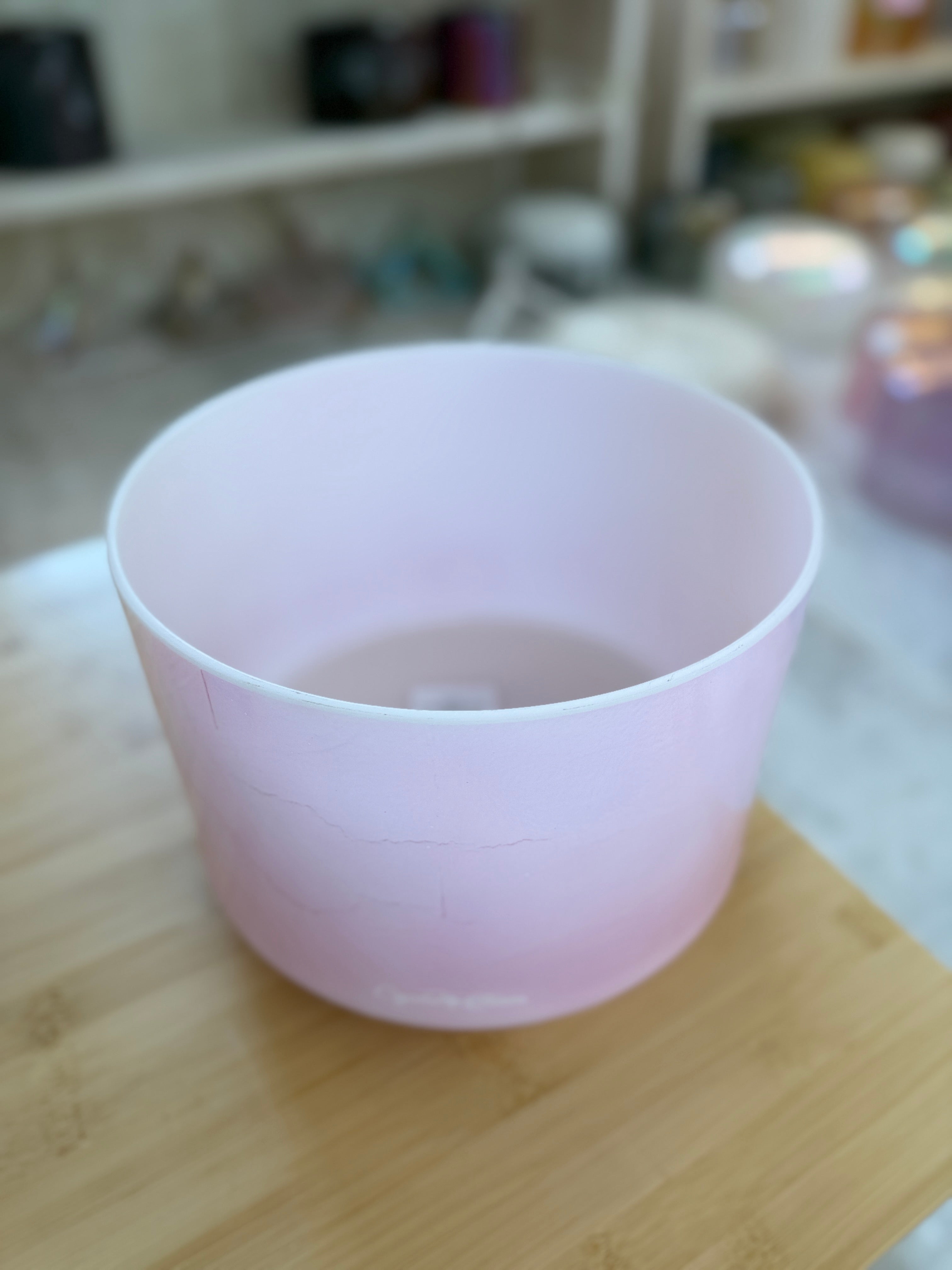 8" D-10 Pink Ocean Gold 156423 Crystal Tones® Alchemy Singing Bowl