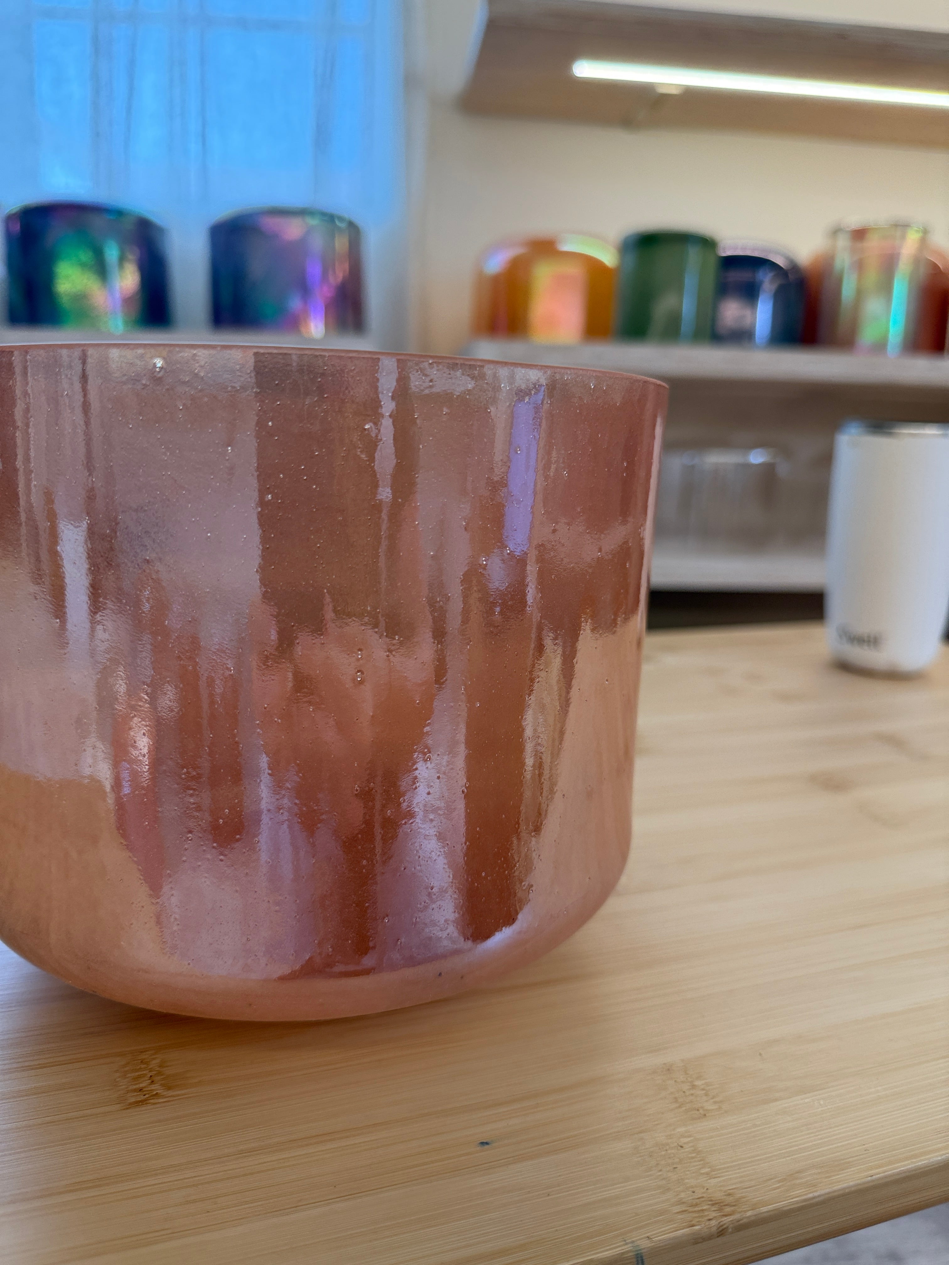 8" D-20 Carnelian, Palladium 145068 Crystal Tones® Alchemy Singing Bowl
