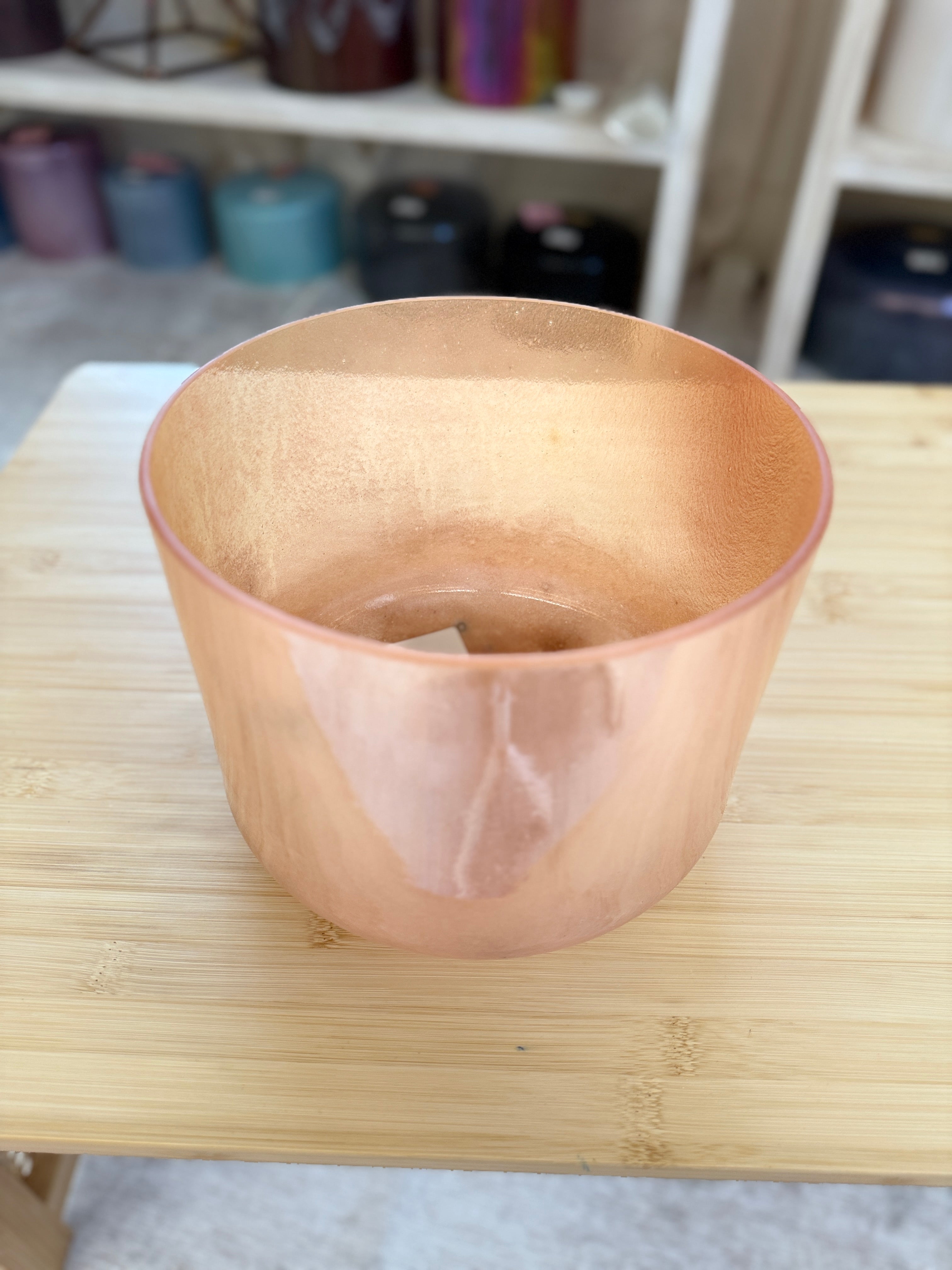 8" D-20 Carnelian, Palladium 145068 Crystal Tones® Alchemy Singing Bowl