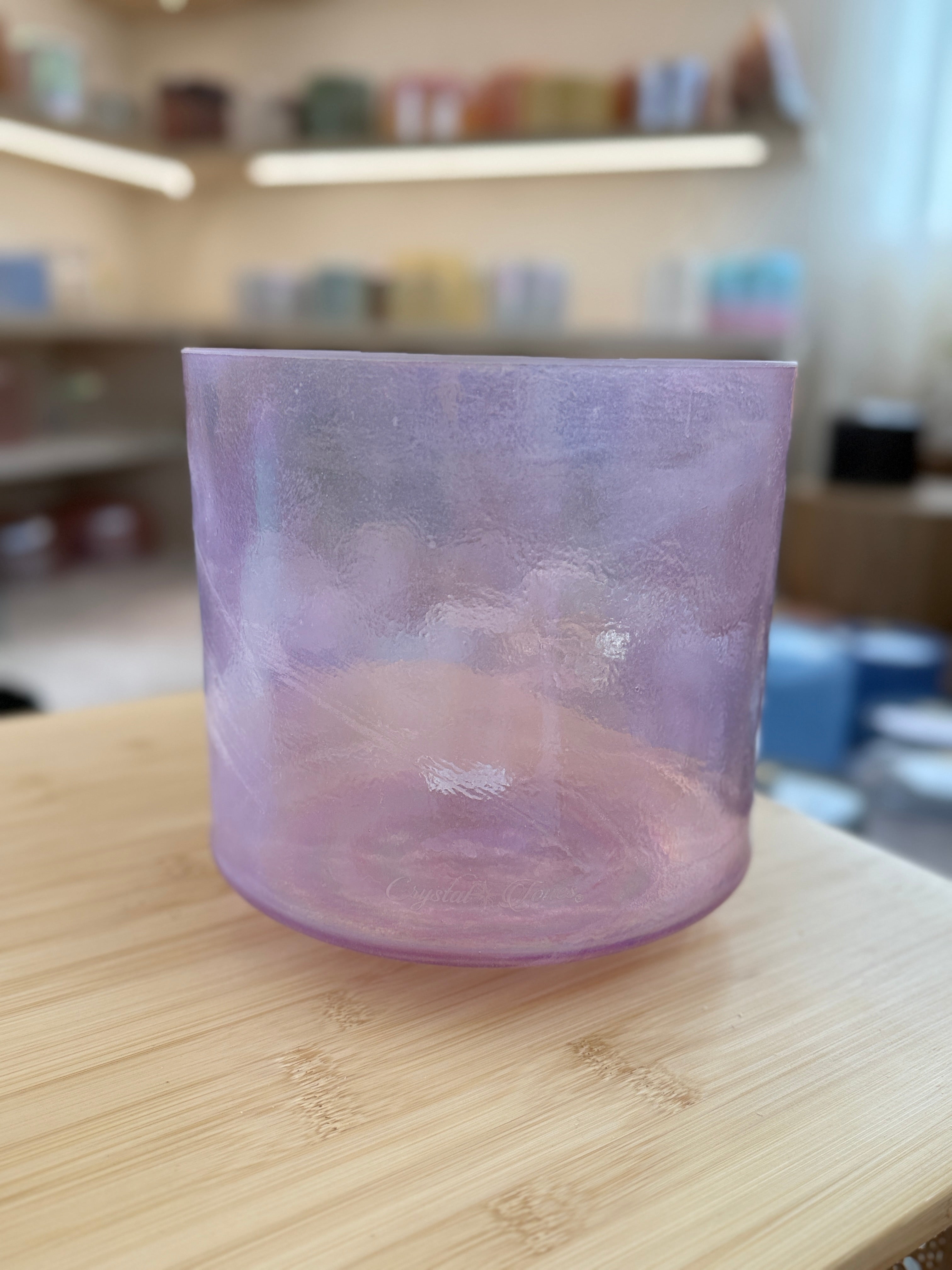 8" D-35 Azeztulite, Violet Flame Aura 160395 Crystal Tones® Alchemy Singing Bowl