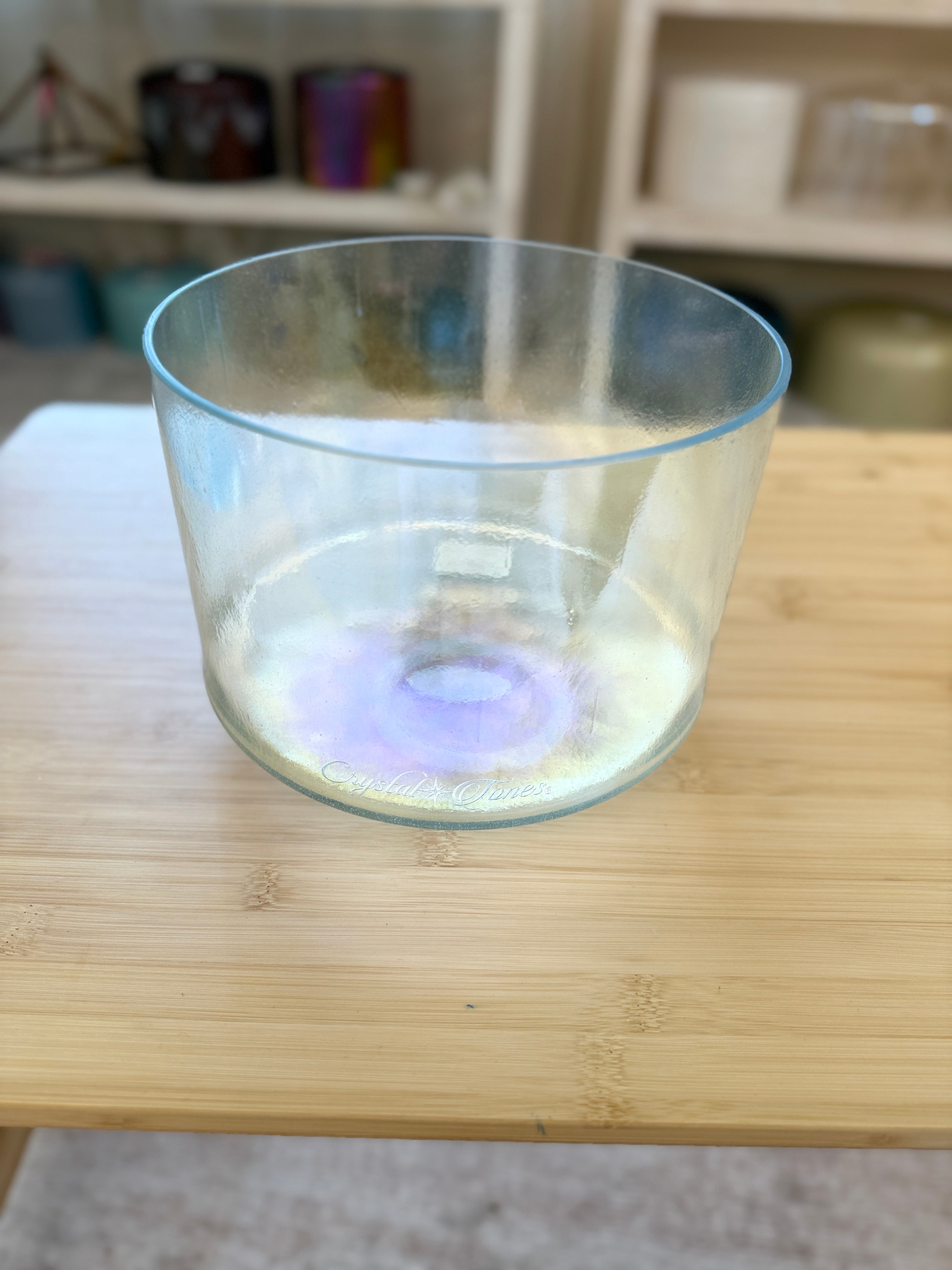 8" D-5 Aqua Aura Gold 131010 Crystal Tones® Alchemy Singing Bowl