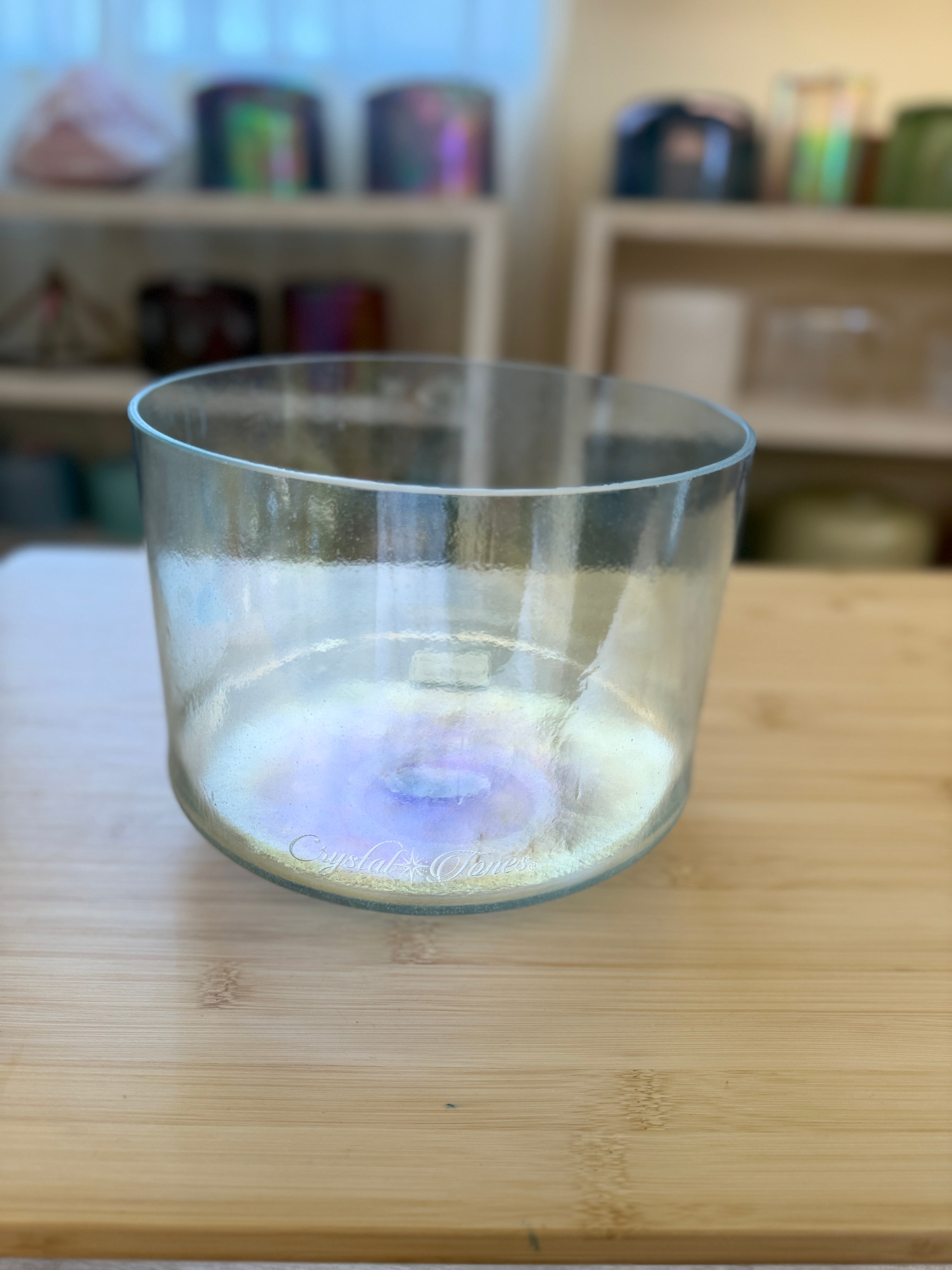 8" D-5 Aqua Aura Gold 131010 Crystal Tones® Alchemy Singing Bowl