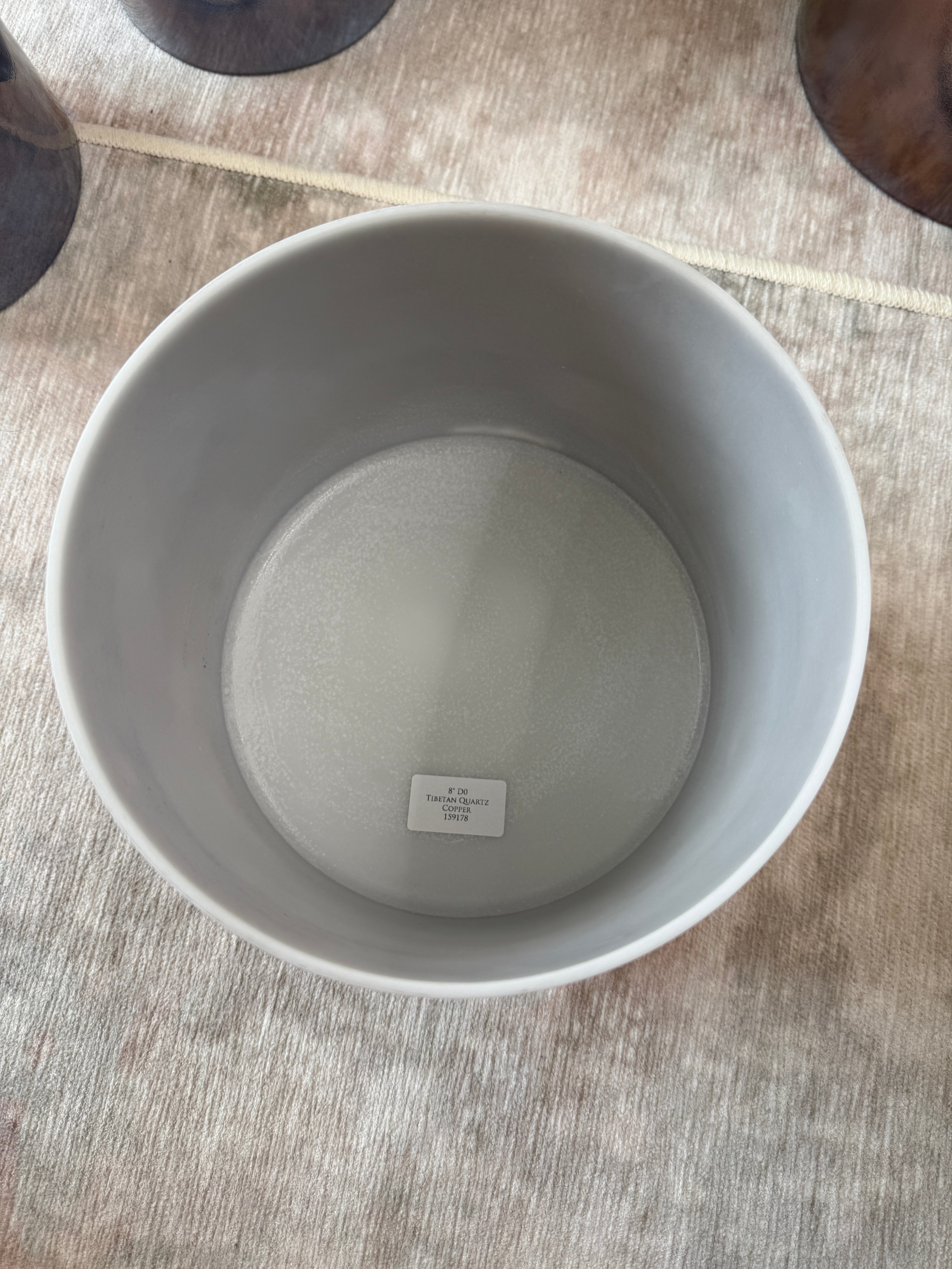 8" D0 Tibetan Quartz Copper 159178 Crystal Tones® Alchemy Singing Bowl