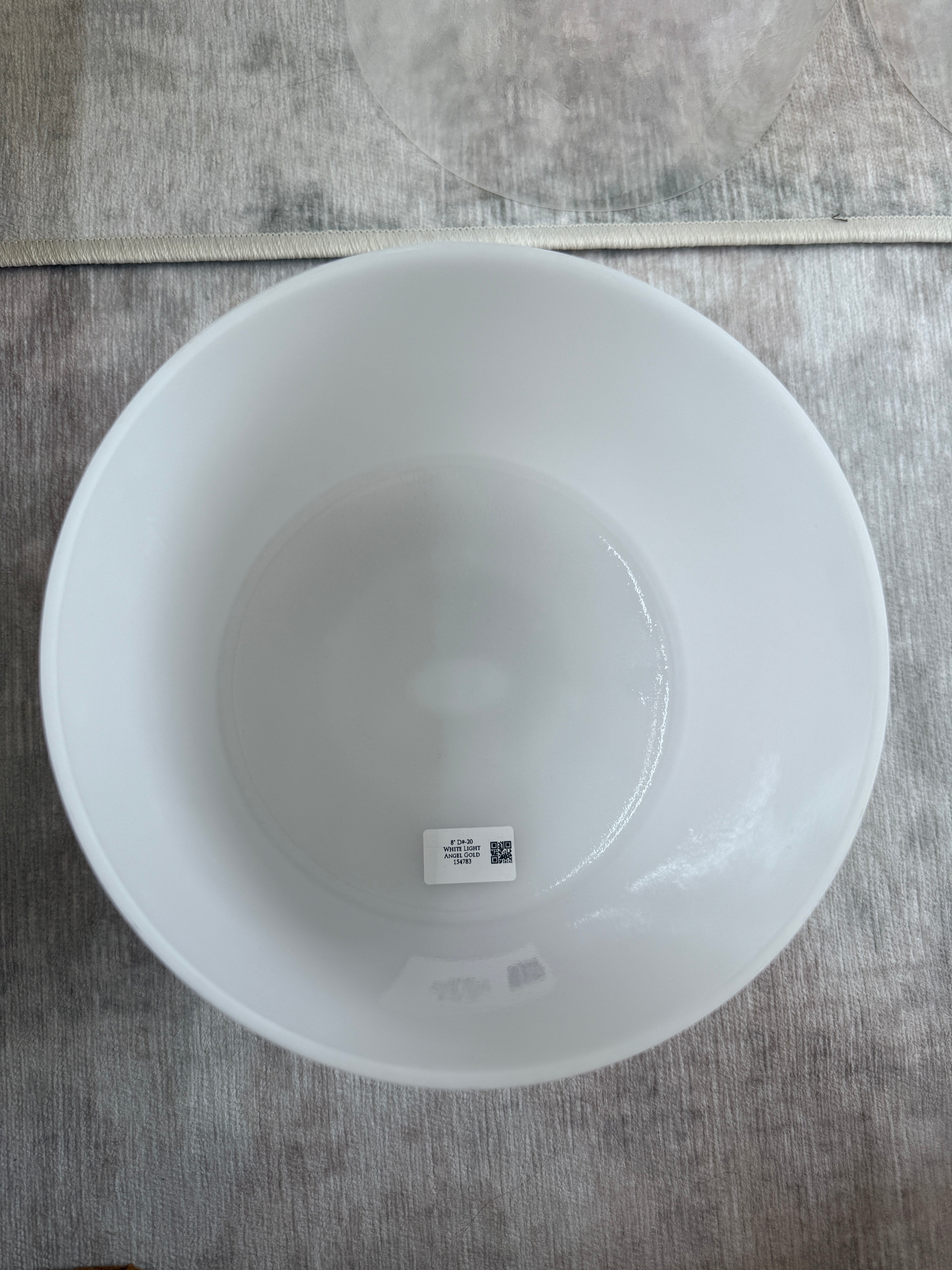 8" D#-20 White Light Angel Gold 154783 Crystal Tones® Alchemy Singing Bowl