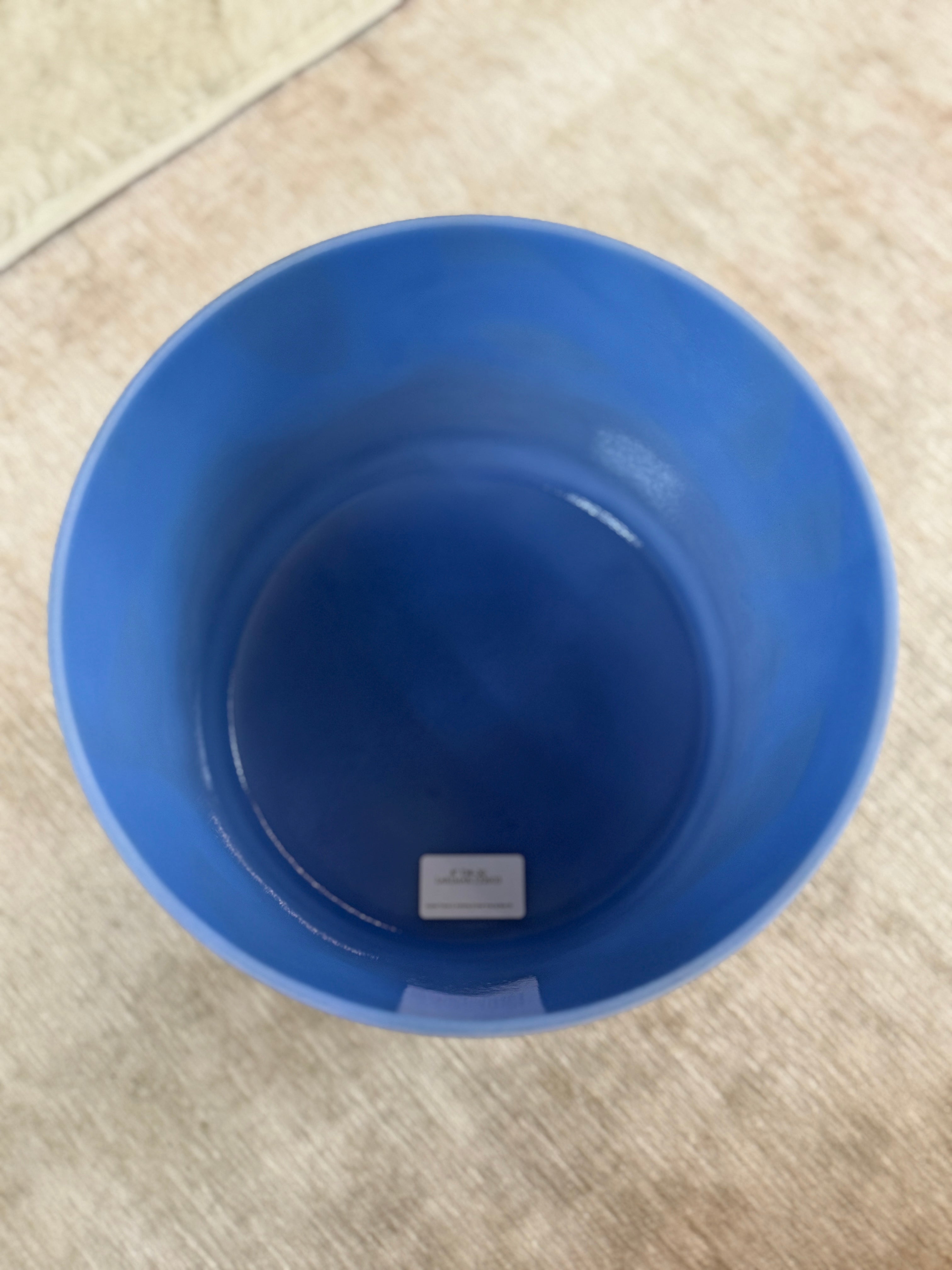 8" D#-30 Larimar 132603 Crystal Tones Alchemy Singing Bowl