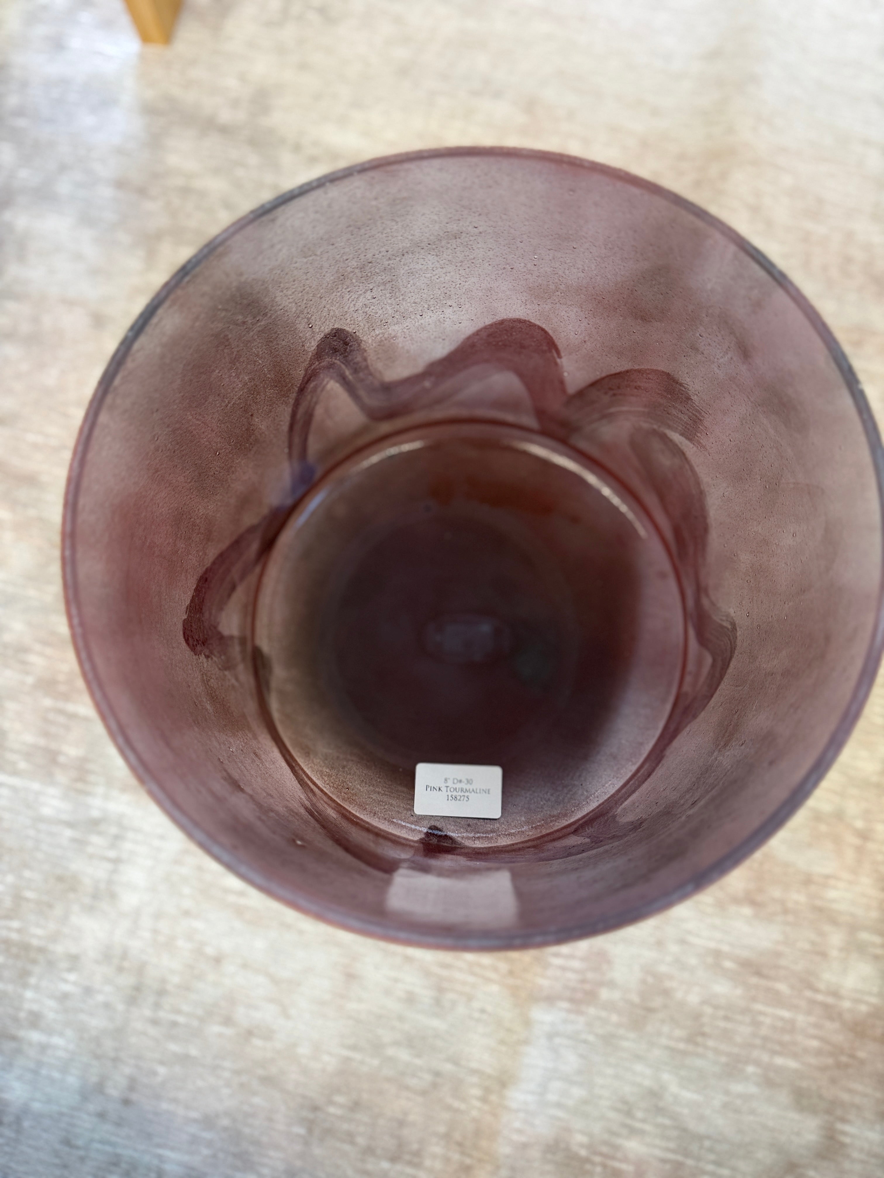 8" D#-30 Pink Tourmaline 158275 Crystal Tones® Alchemy Crystal Bowl