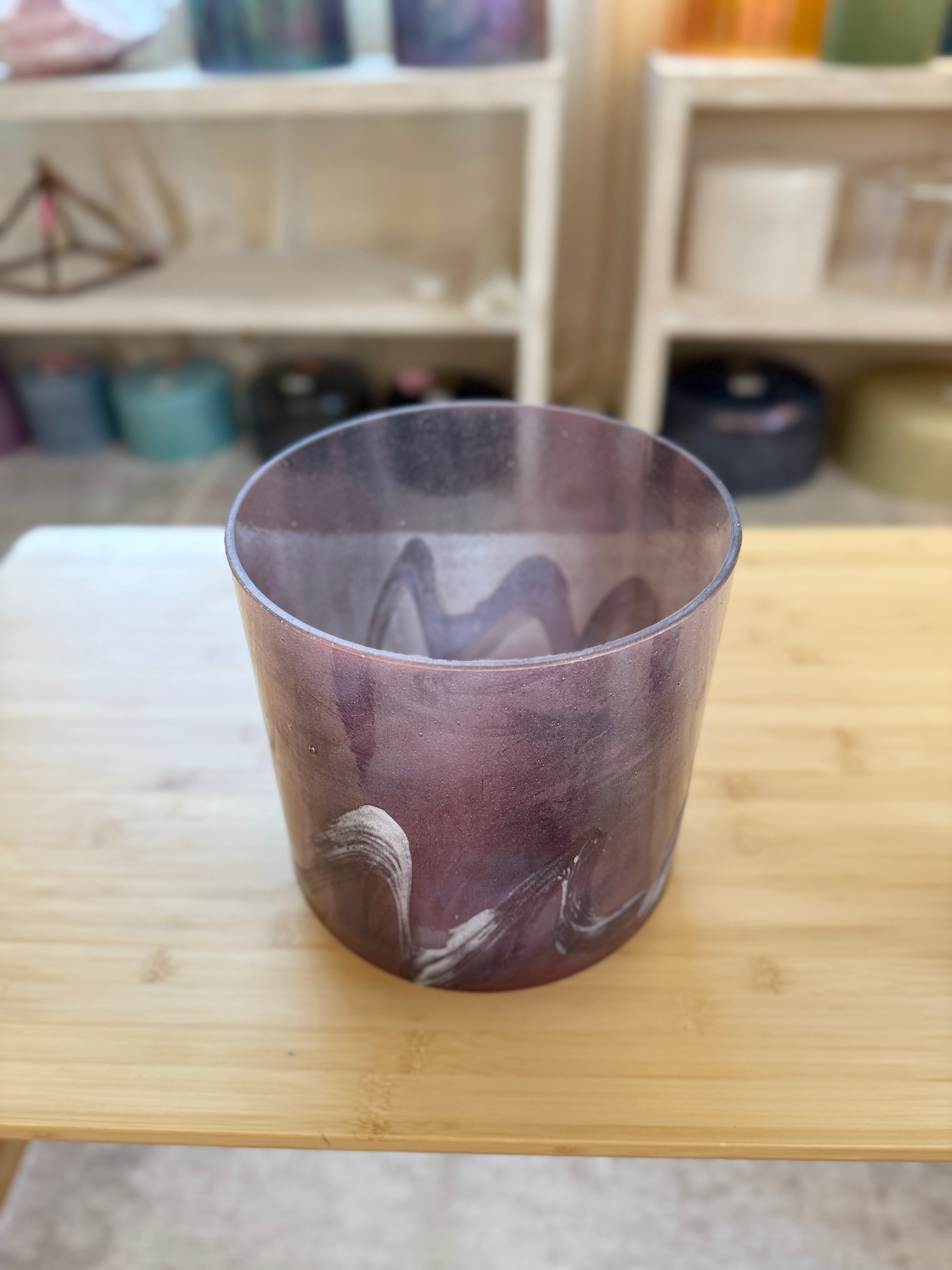 8" D#-30 Pink Tourmaline 158275 Crystal Tones® Alchemy Crystal Bowl