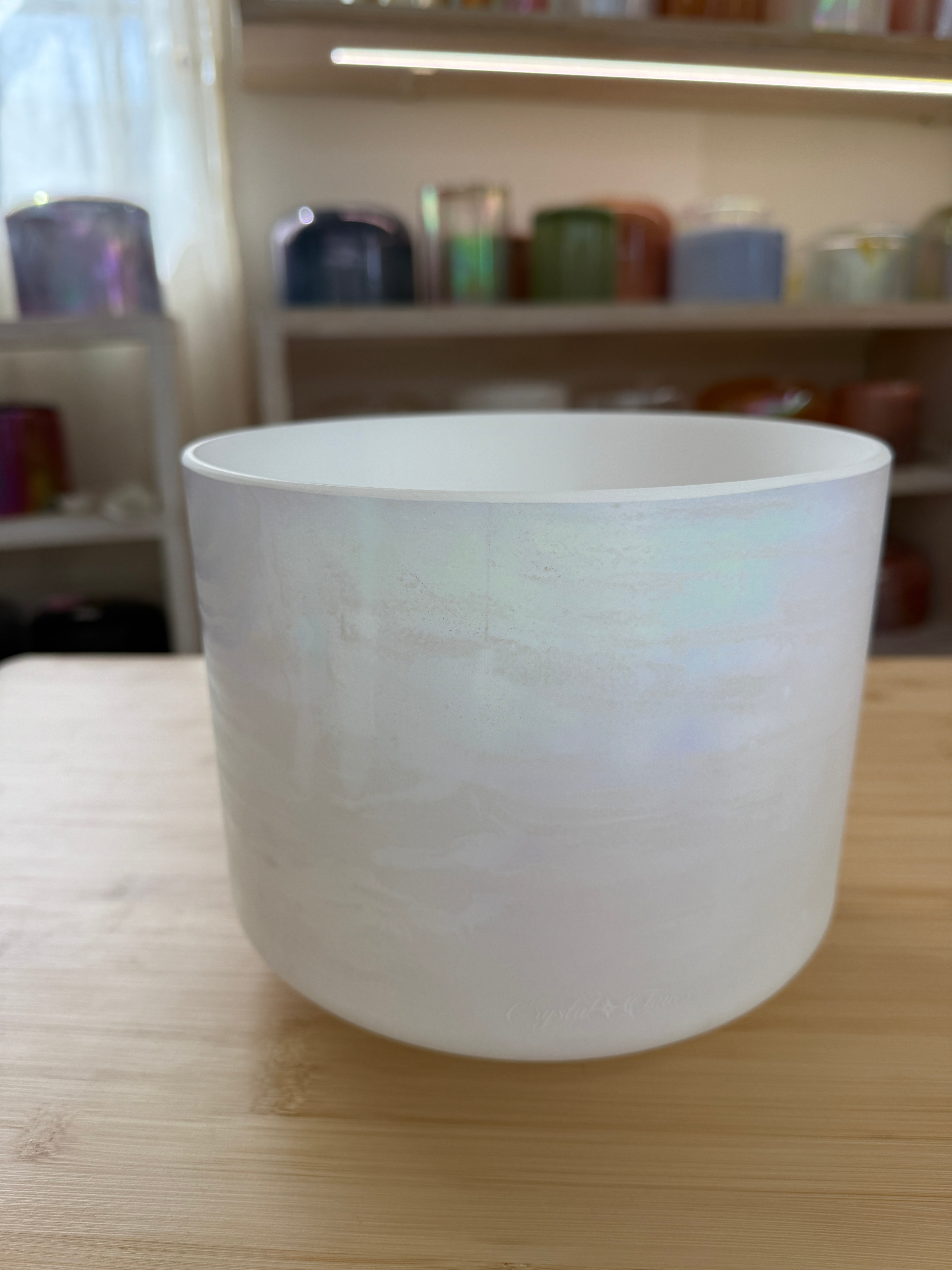 8" D#-35 Mother of Platinum 153553 Crystal Tones® Alchemy Singing Bowl