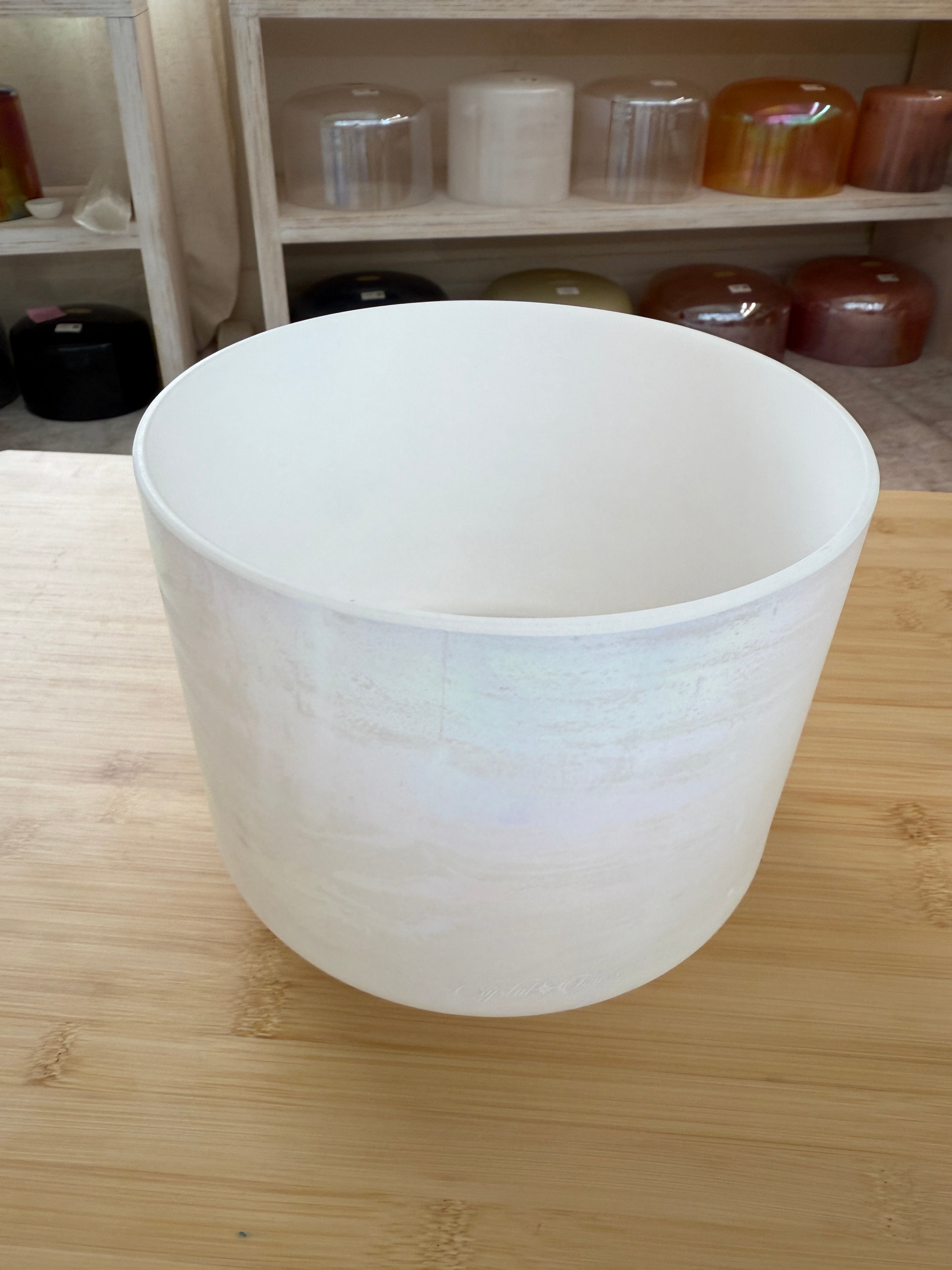 8" D#-35 Mother of Platinum 153553 Crystal Tones® Alchemy Singing Bowl