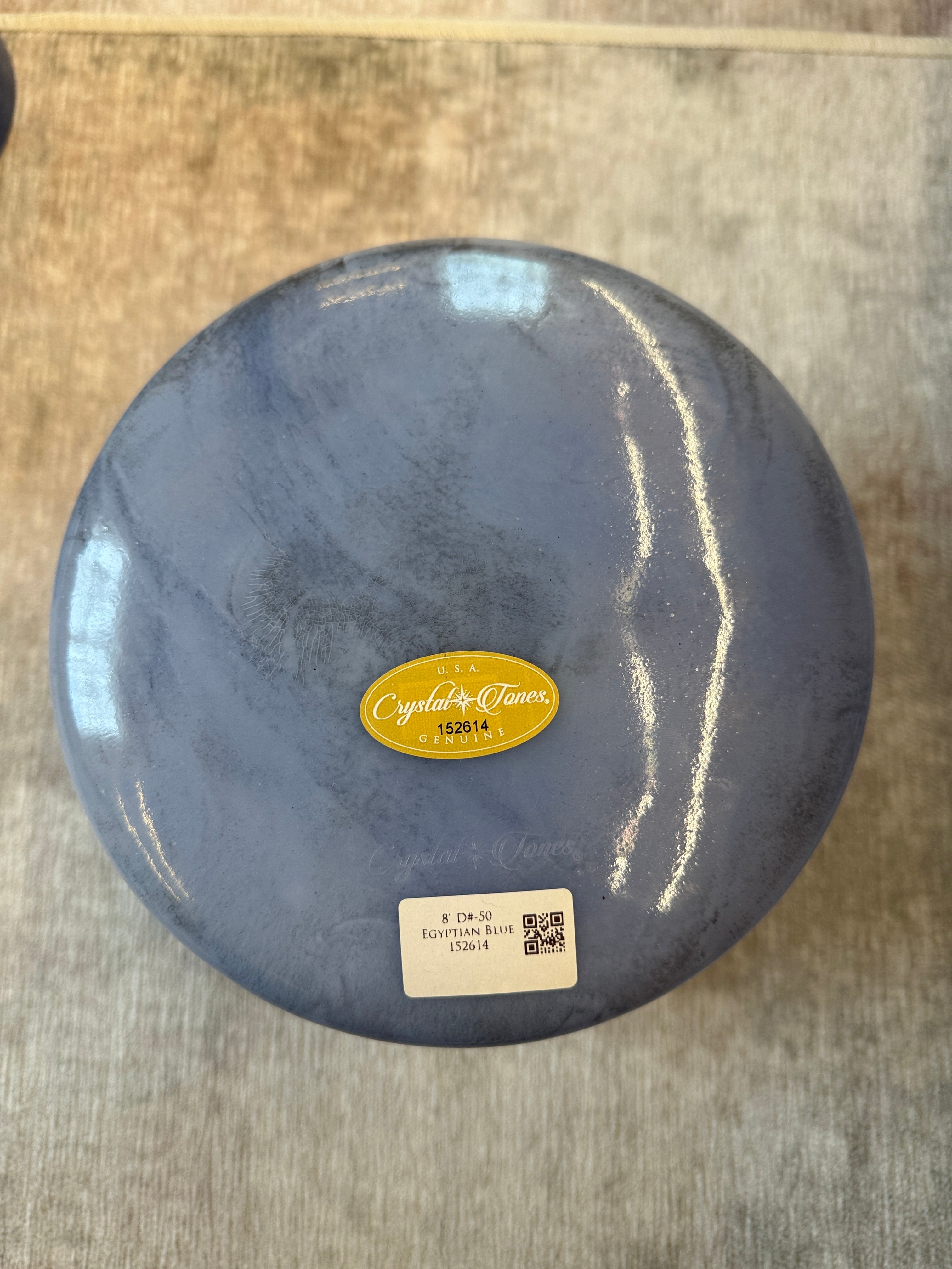 8" D#-50 Egyptian Blue 152614 Crystal Tones® Alchemy Singing Bowl