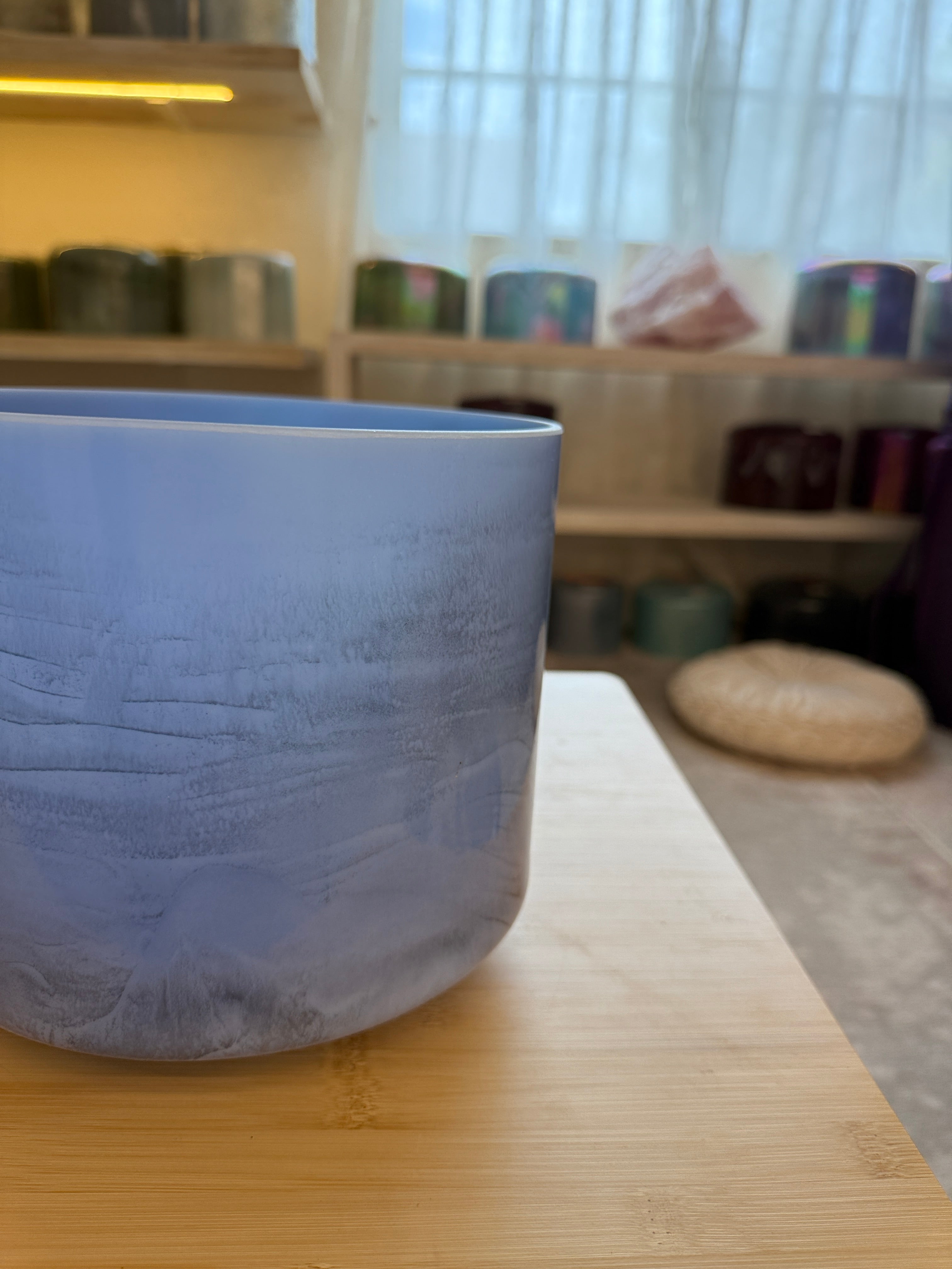 8" D#-50 Egyptian Blue 152614 Crystal Tones® Alchemy Singing Bowl