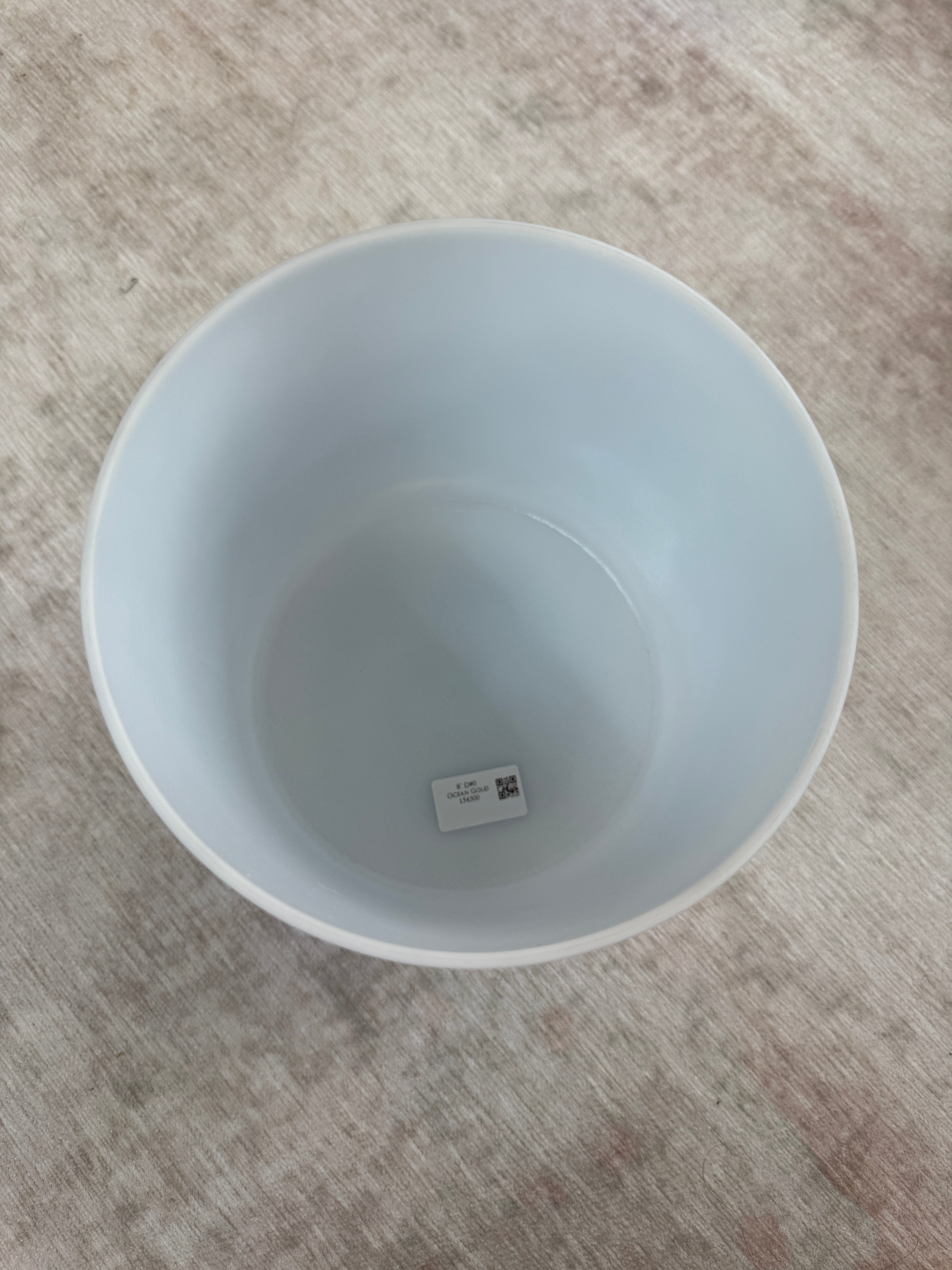 8" D#0 Ocean Gold 154300 Crystal Tones Alchemy Singing Bowl