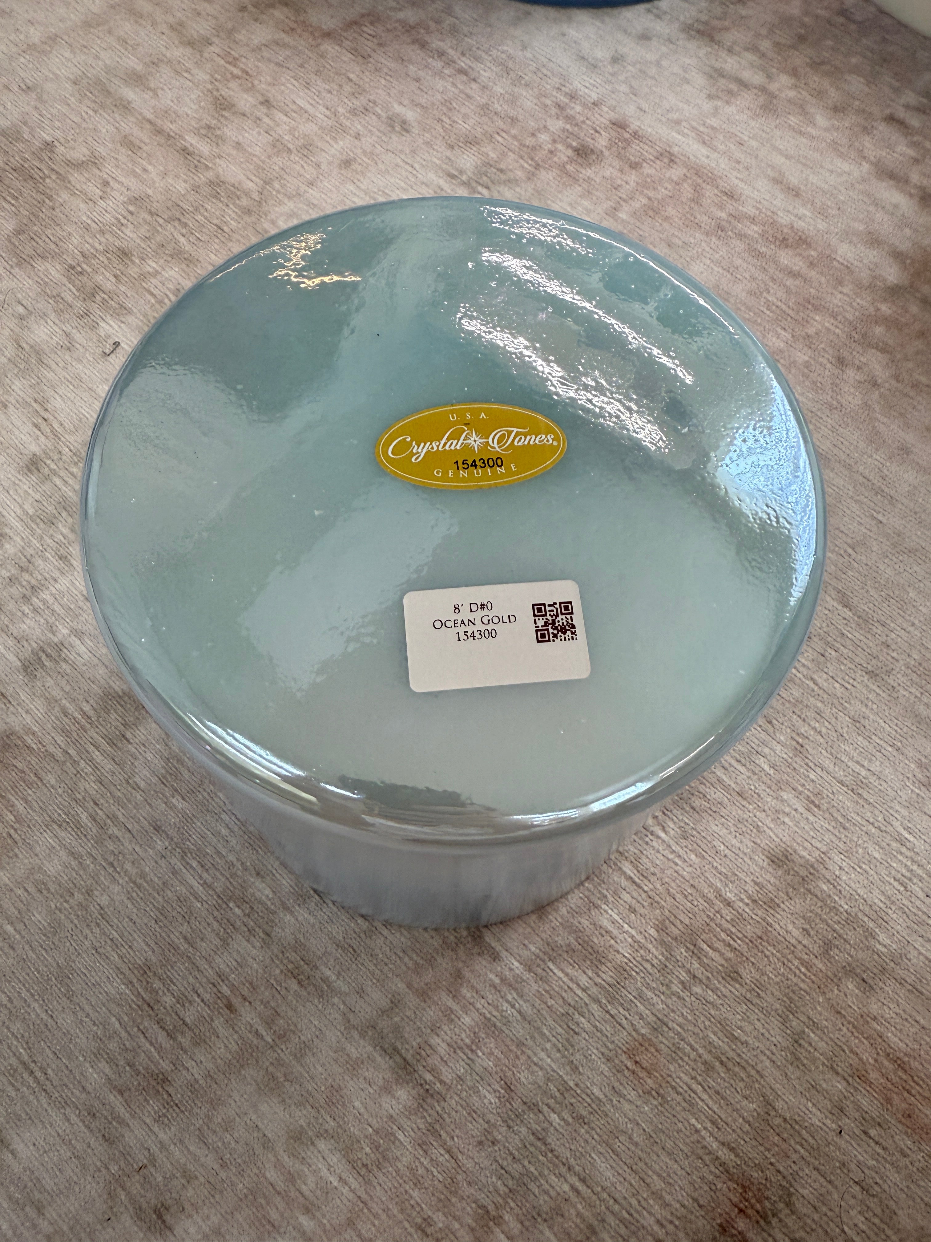 8" D#0 Ocean Gold 154300 Crystal Tones Alchemy Singing Bowl