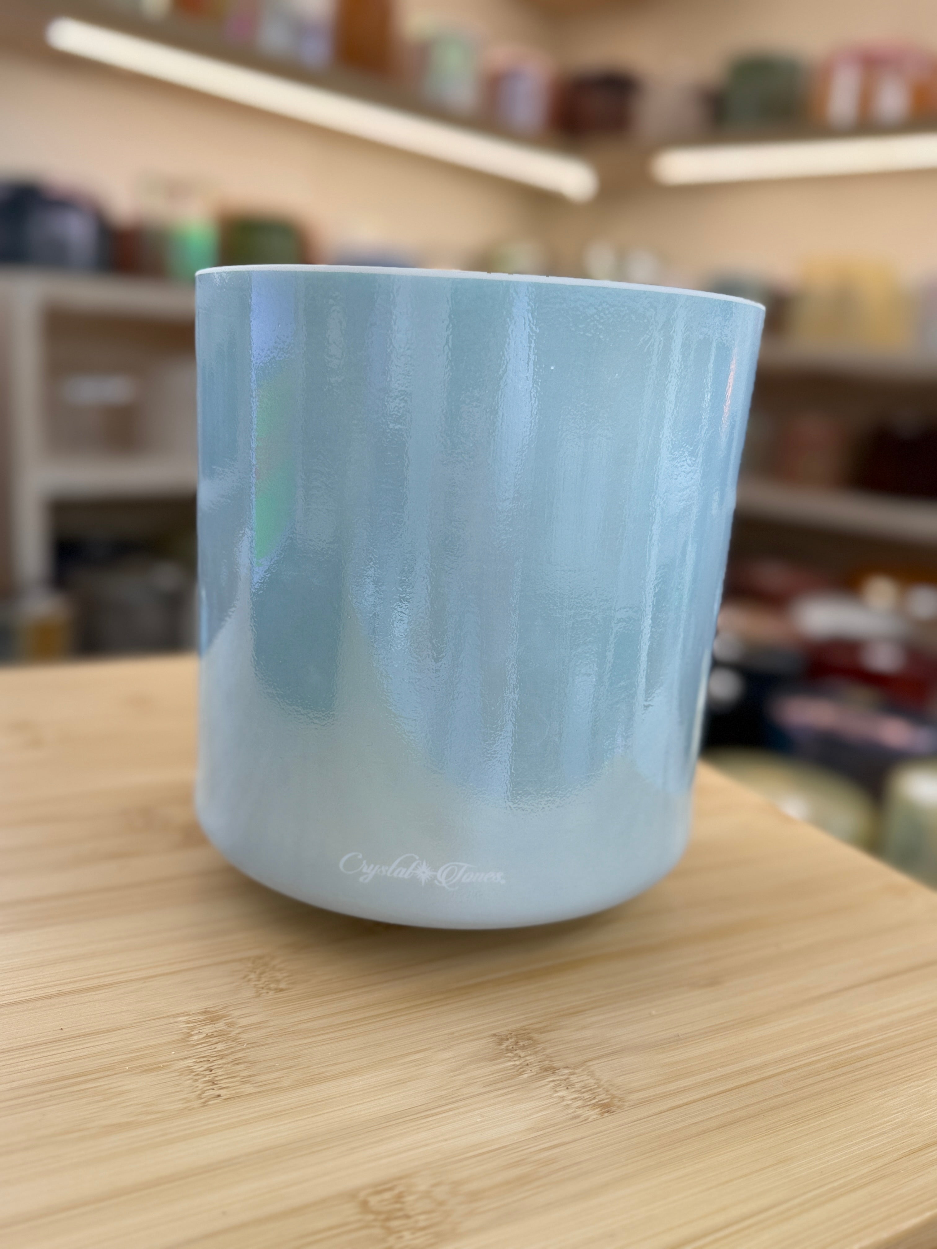 8" D#0 Ocean Gold 154300 Crystal Tones Alchemy Singing Bowl