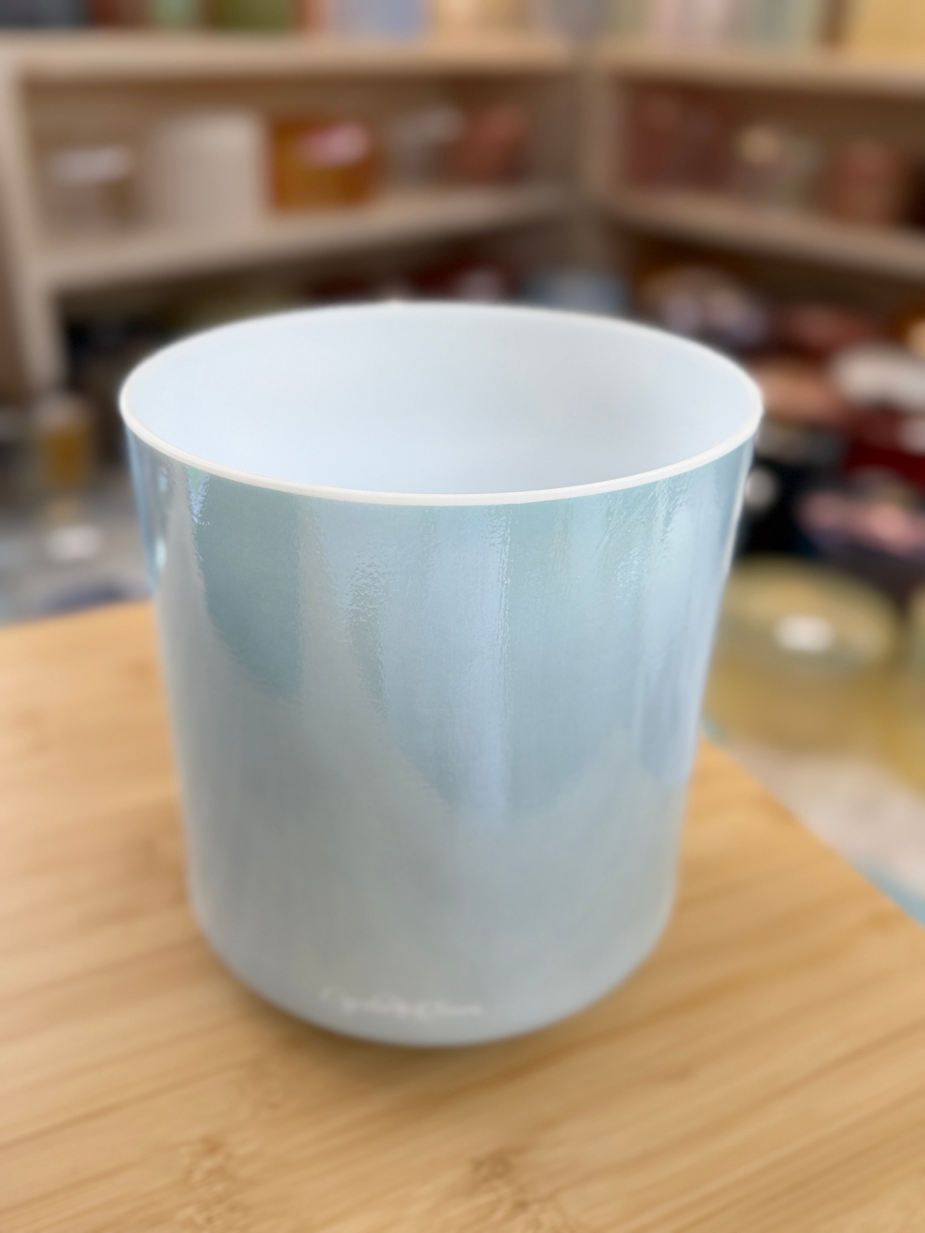 8" D#0 Ocean Gold 154300 Crystal Tones Alchemy Singing Bowl