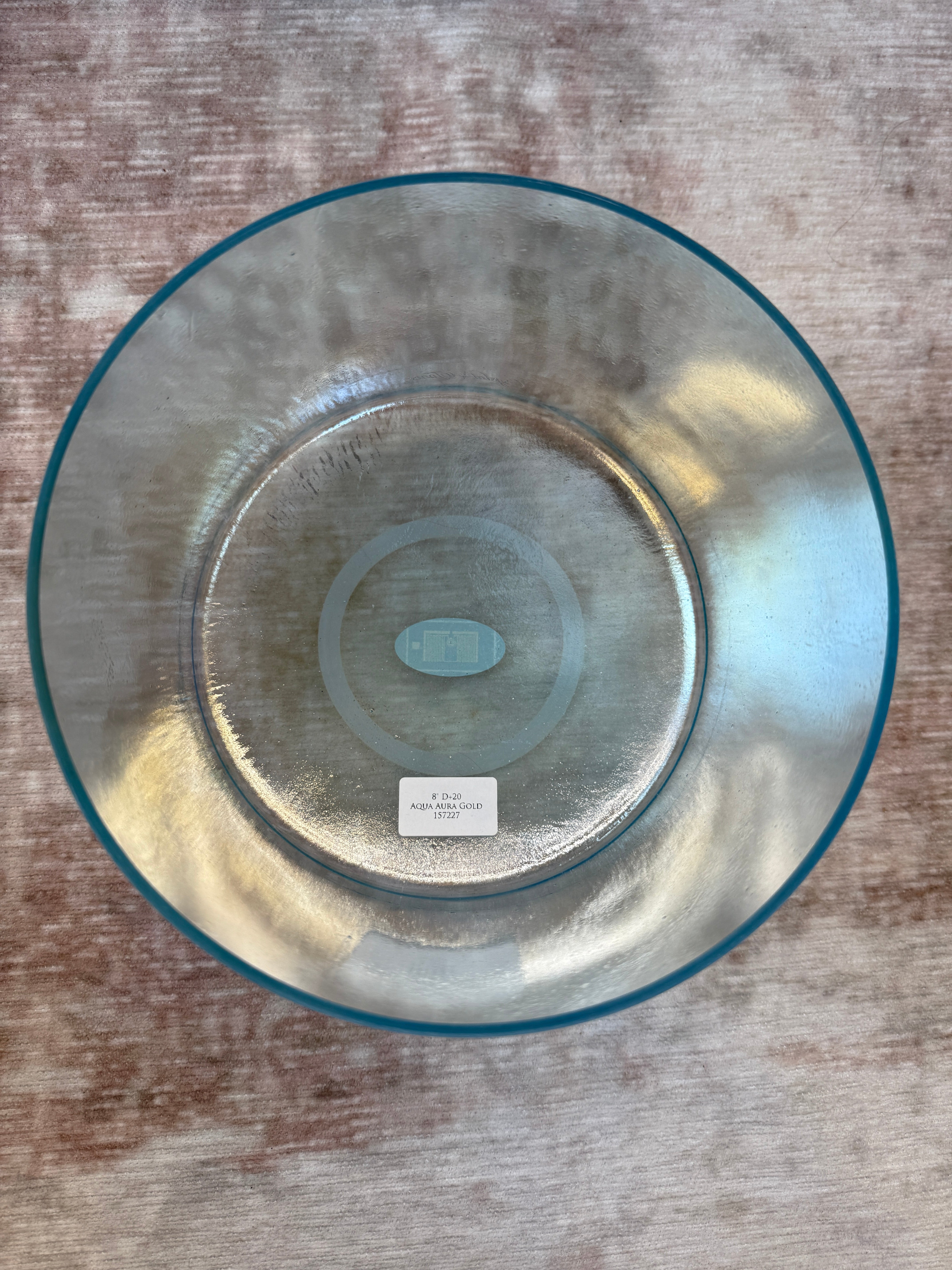 8" D+20 Aqua Aura Gold 157227 Crystal Tones® Alchemy Singing Bowl