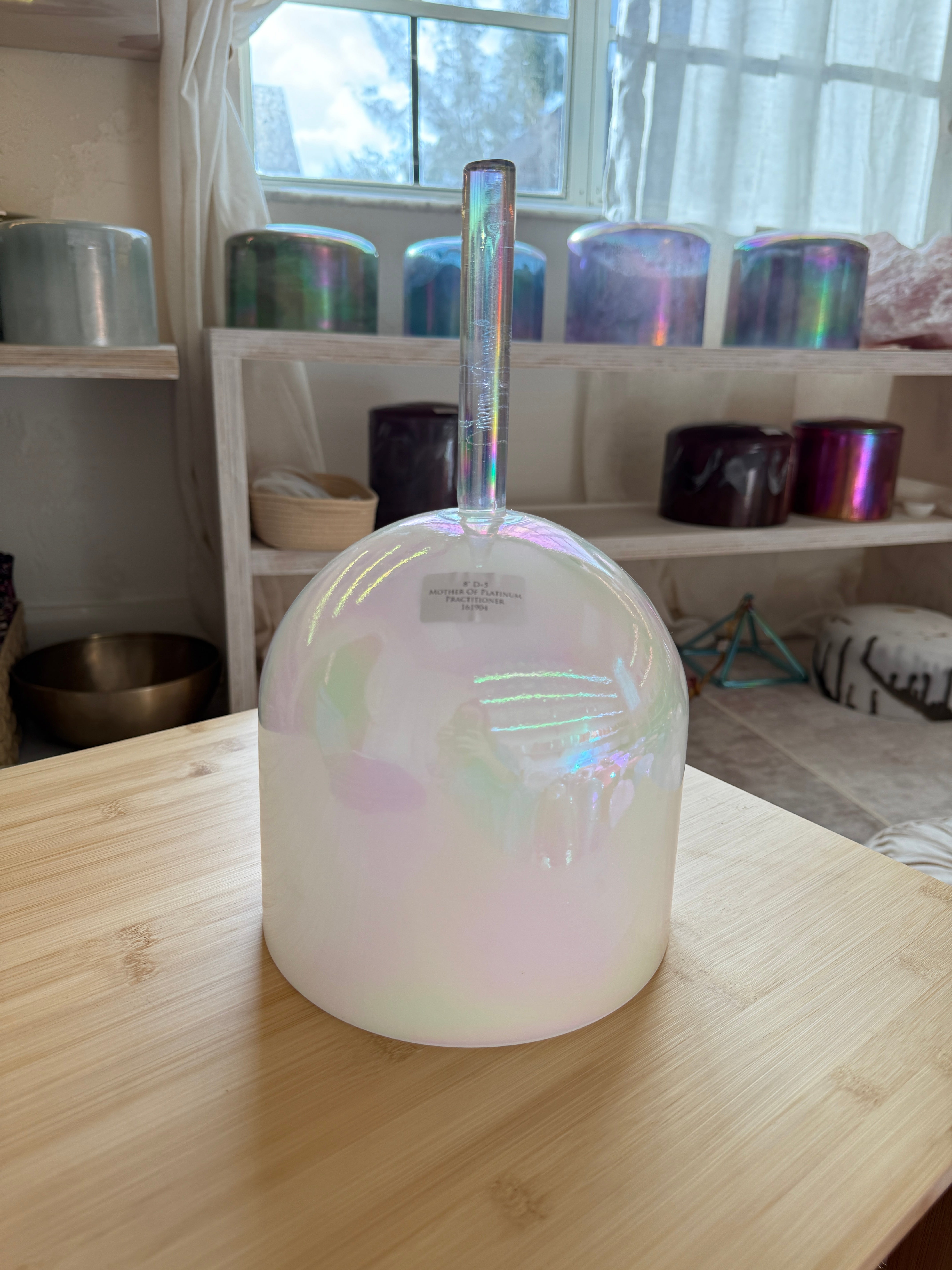 8" D+5 Mother of Platinum 161904 Crystal Tones® Alchemy Practitioner