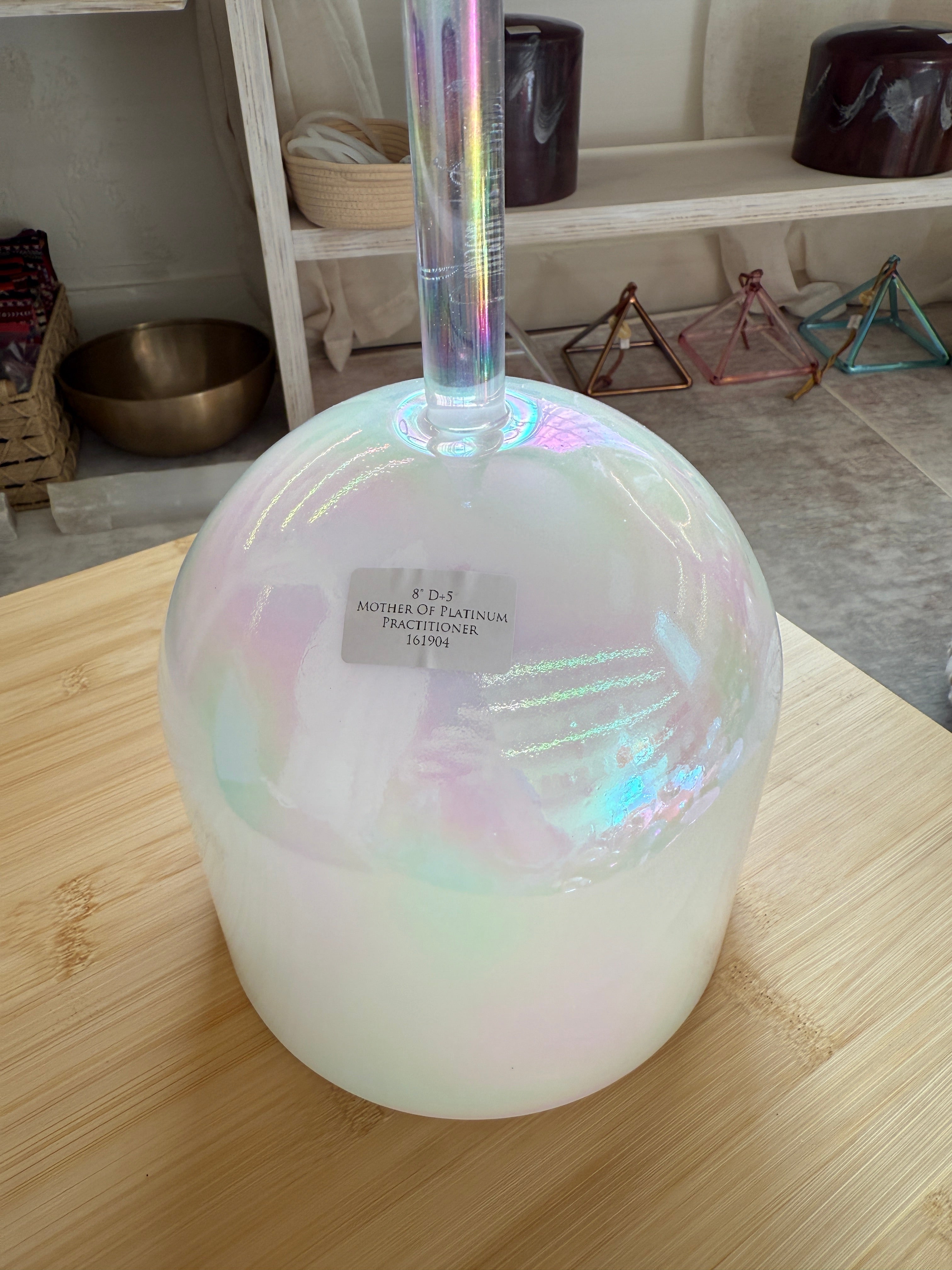 8" D+5 Mother of Platinum 161904 Crystal Tones® Alchemy Practitioner