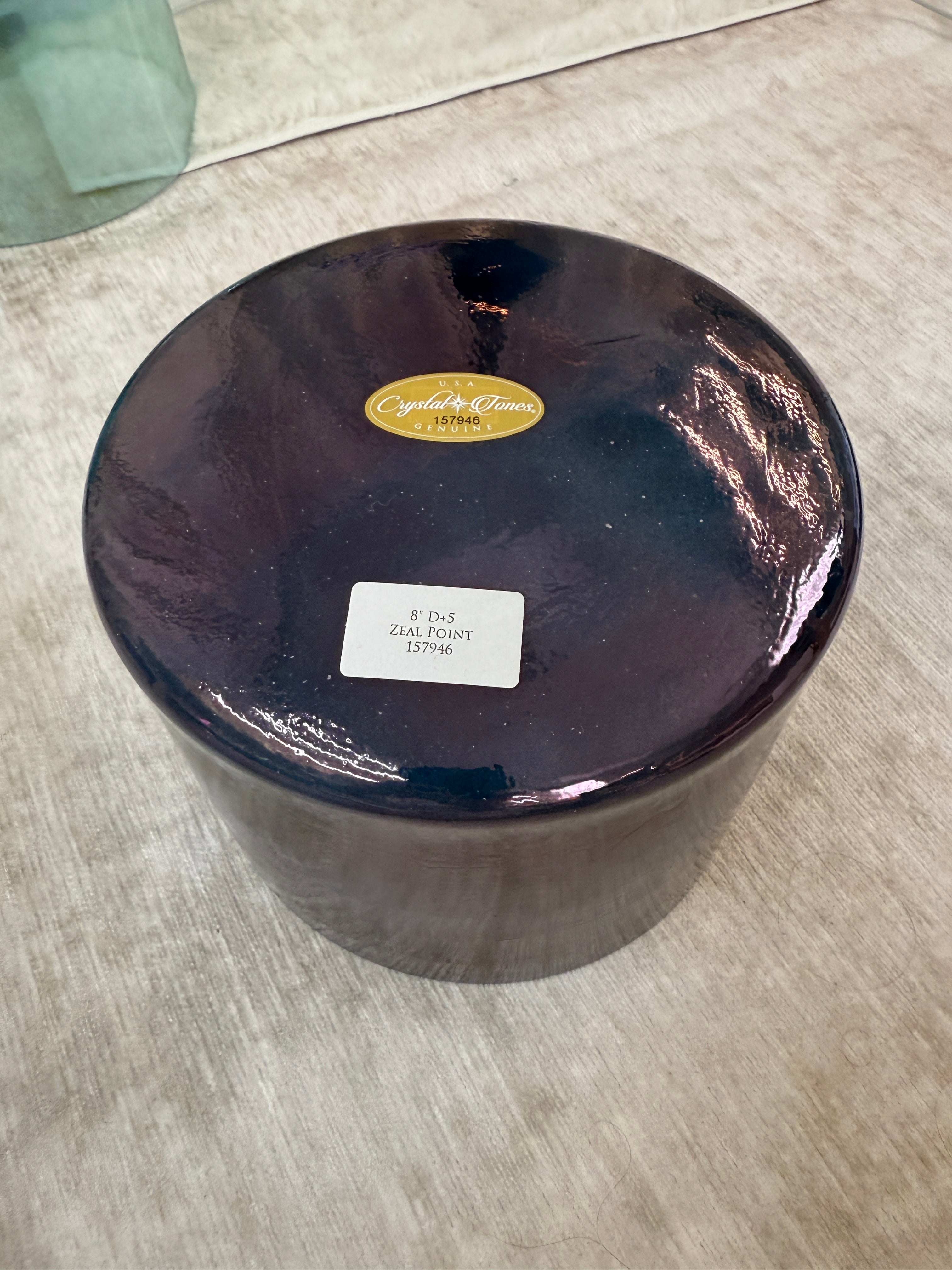 8" D+5 Zeal Point 157946 Crystal Tones® Alchemy Singing Bowl