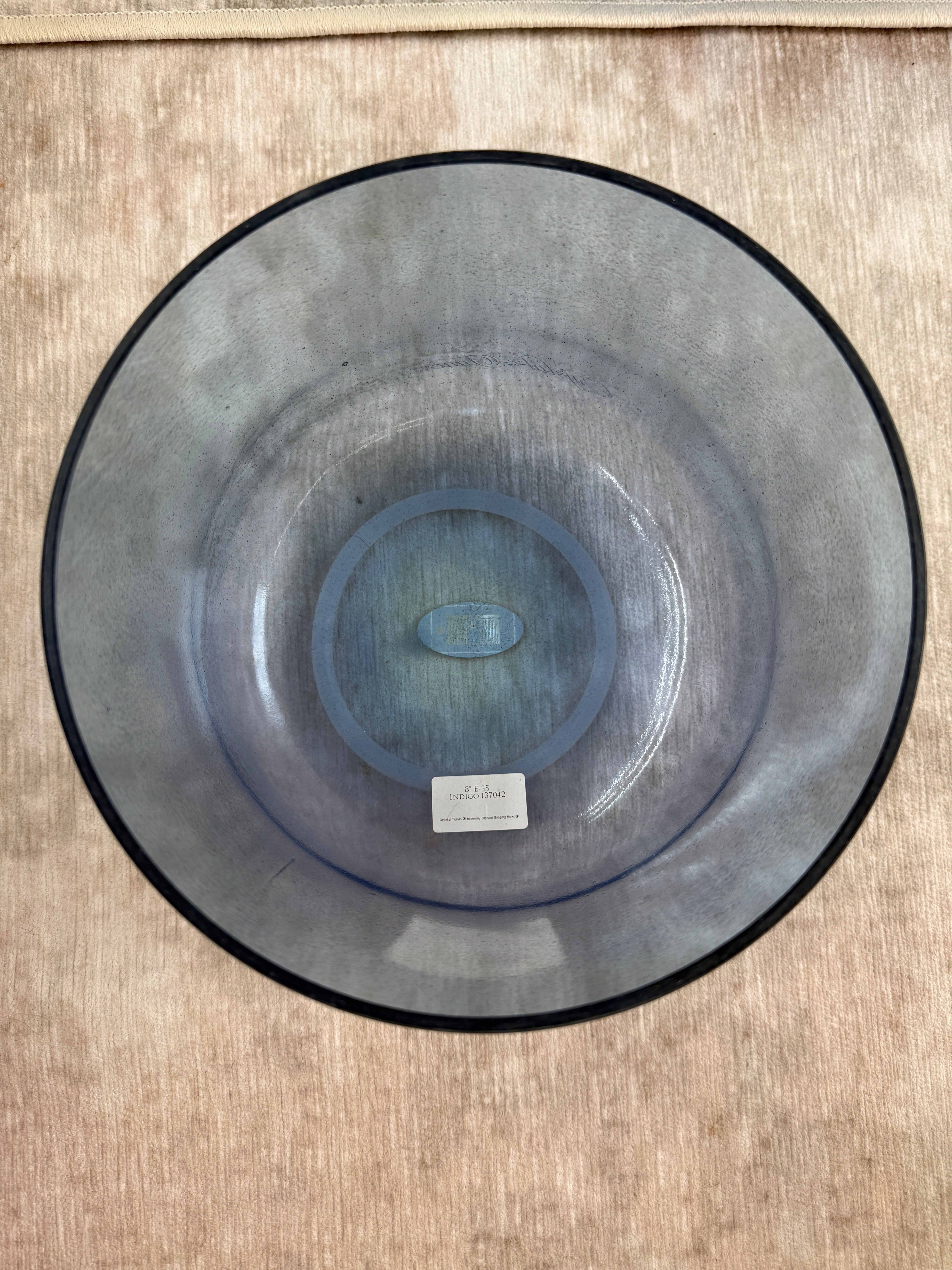 8" E-35 Indigo 137042 Crystal Tones® Alchemy Singing Bowl