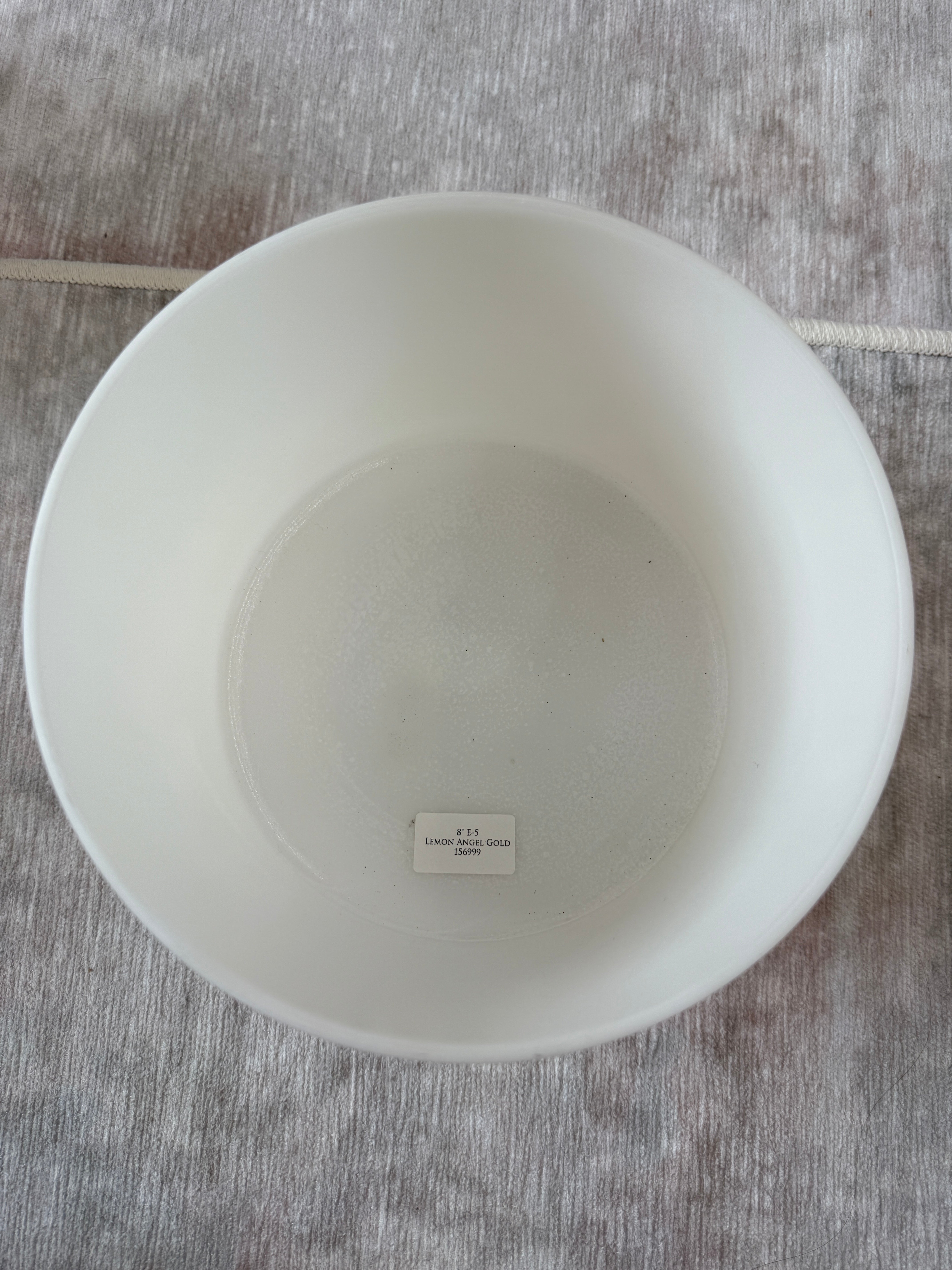 8" E-5 Lemon Angel Gold 156999 Crystal Tones® Alchemy Singing Bowl