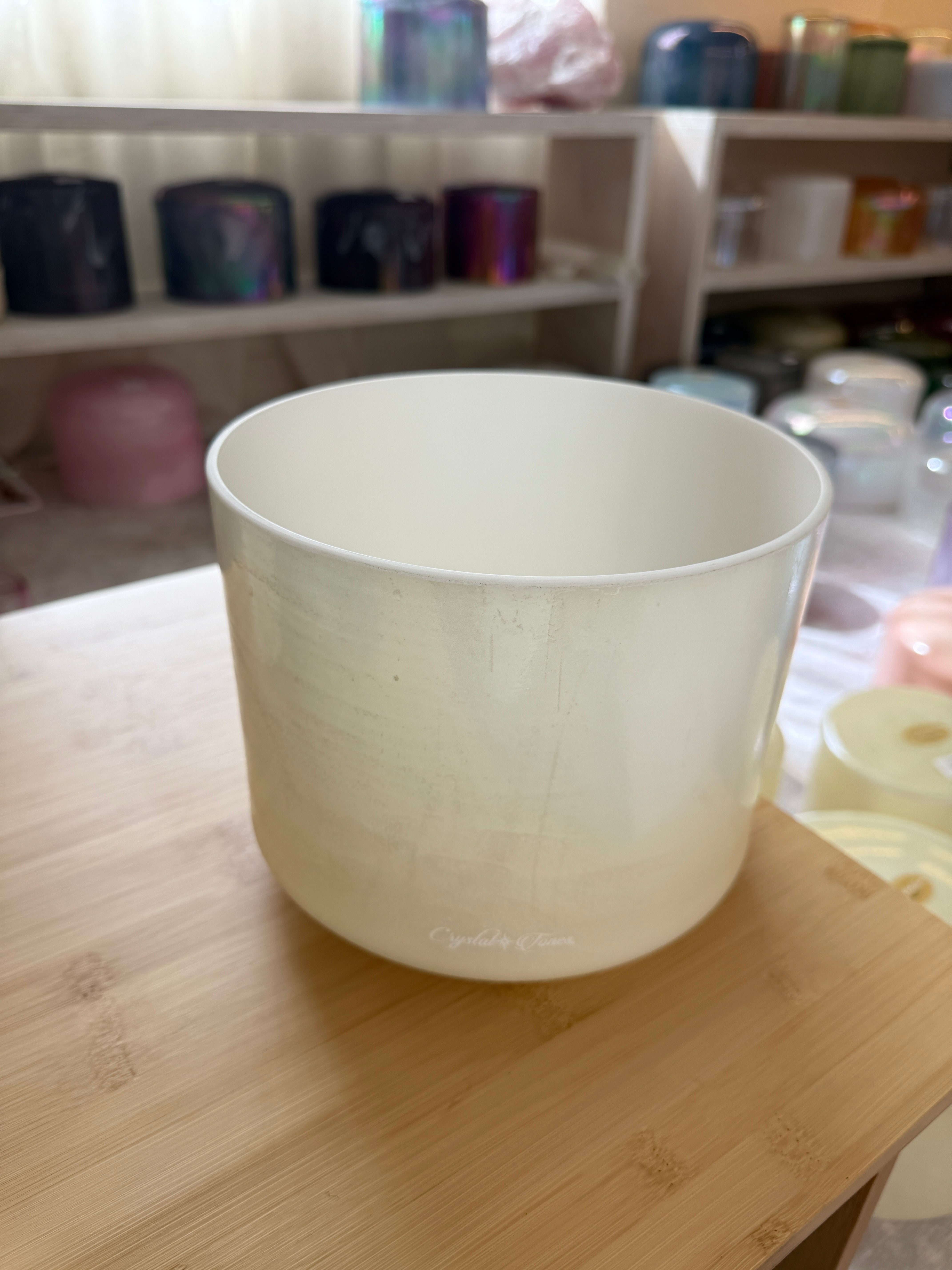 8" E-5 Lemon Angel Gold 156999 Crystal Tones® Alchemy Singing Bowl
