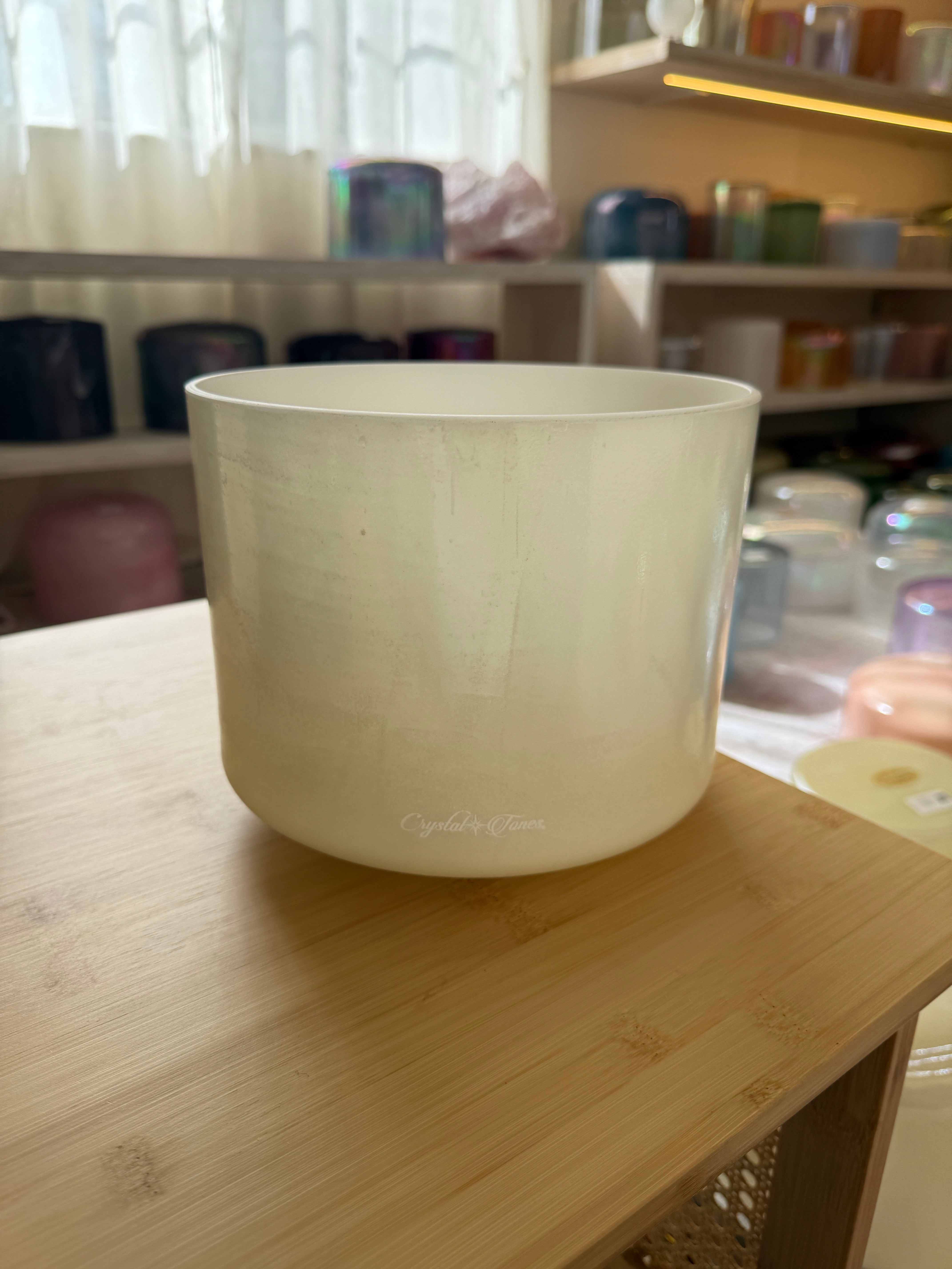 8" E-5 Lemon Angel Gold 156999 Crystal Tones® Alchemy Singing Bowl