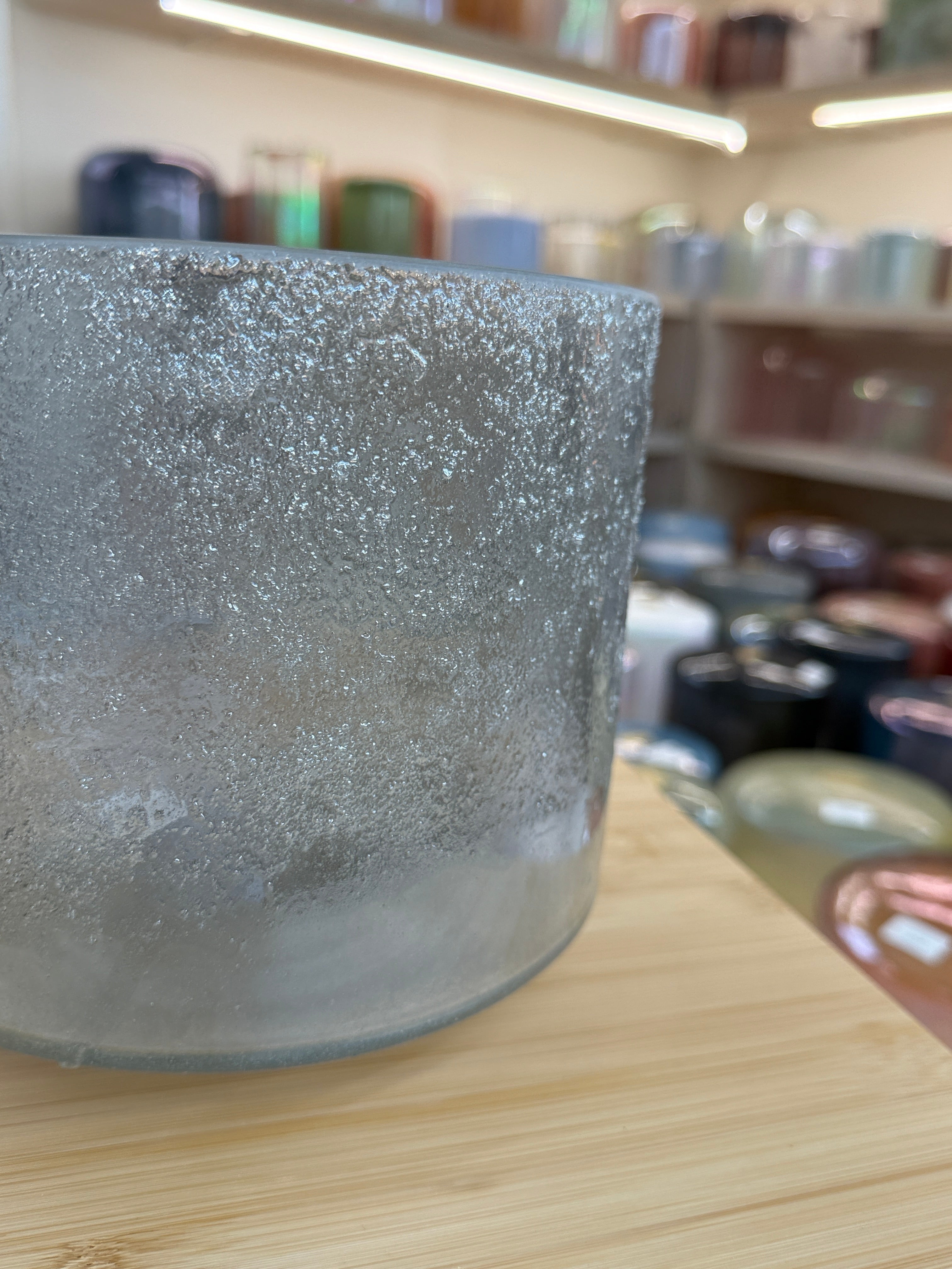 8" E0 Lemurian Seed, Moldavite, Palladium 148601 Crystal Tones® Alchemy Singing Bowl