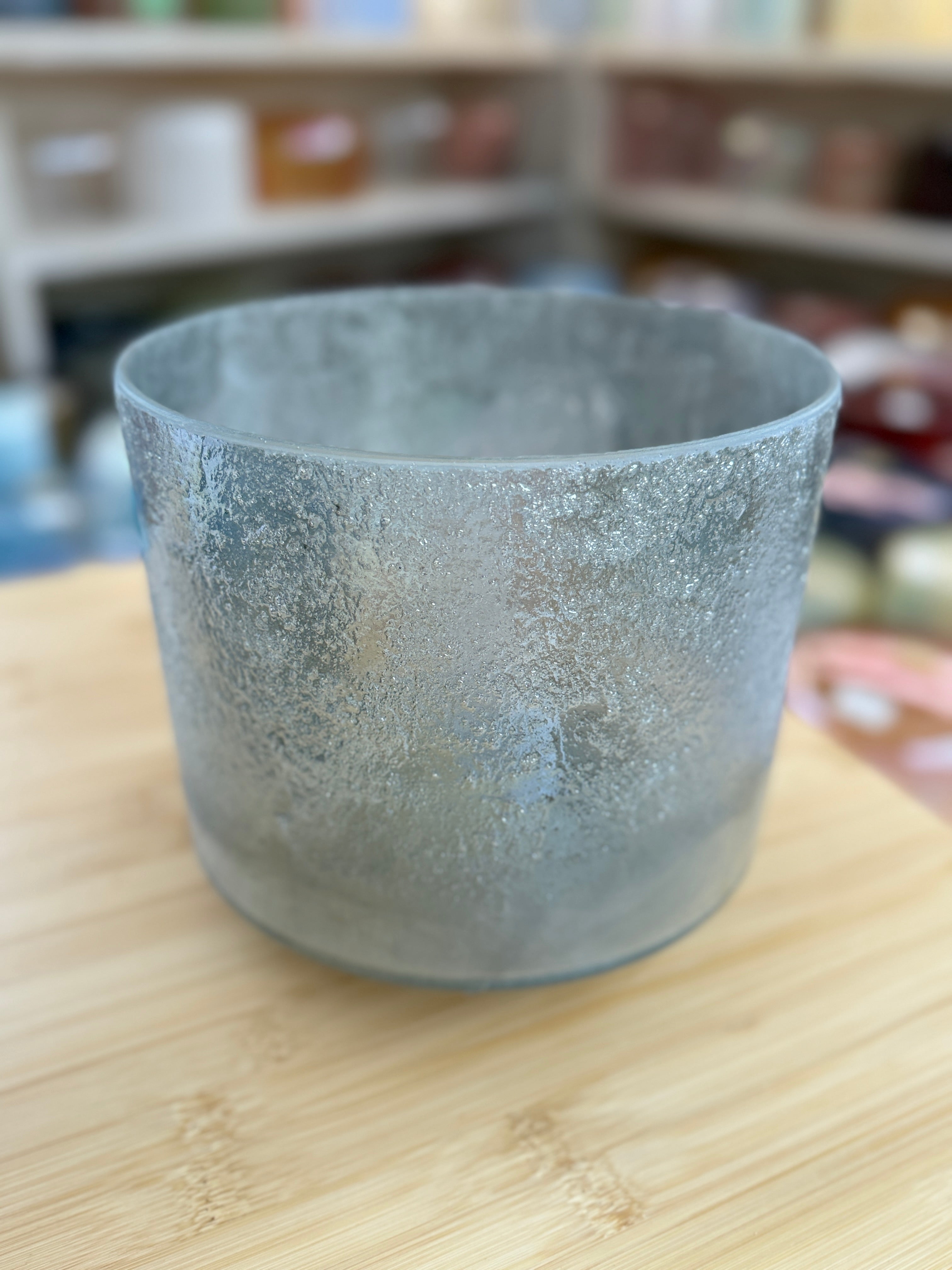 8" E0 Lemurian Seed, Moldavite, Palladium 148601 Crystal Tones® Alchemy Singing Bowl