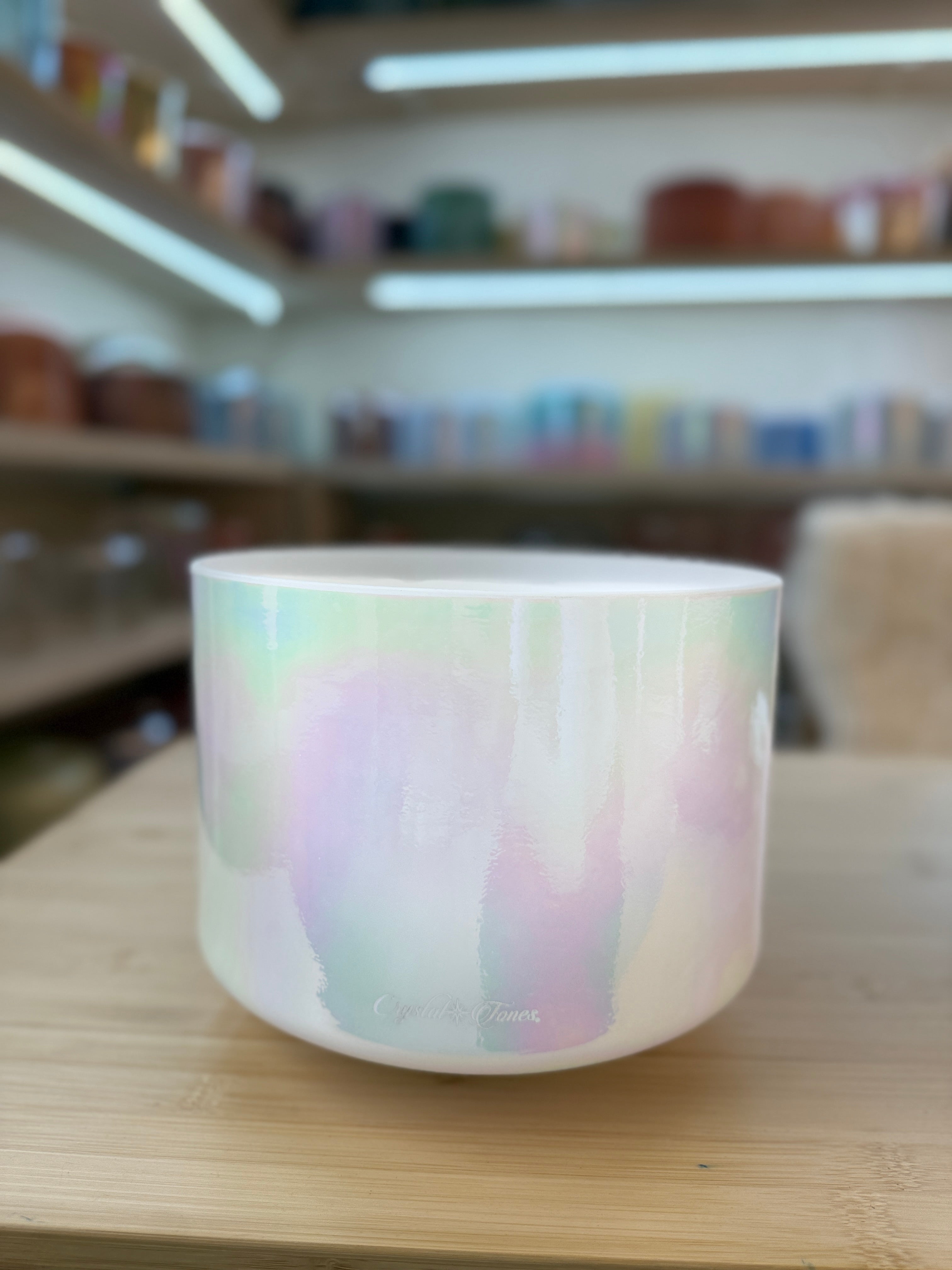 8” F-20 Mother of Platinum 157504 Crystal Tones® Alchemy Singing Bowl