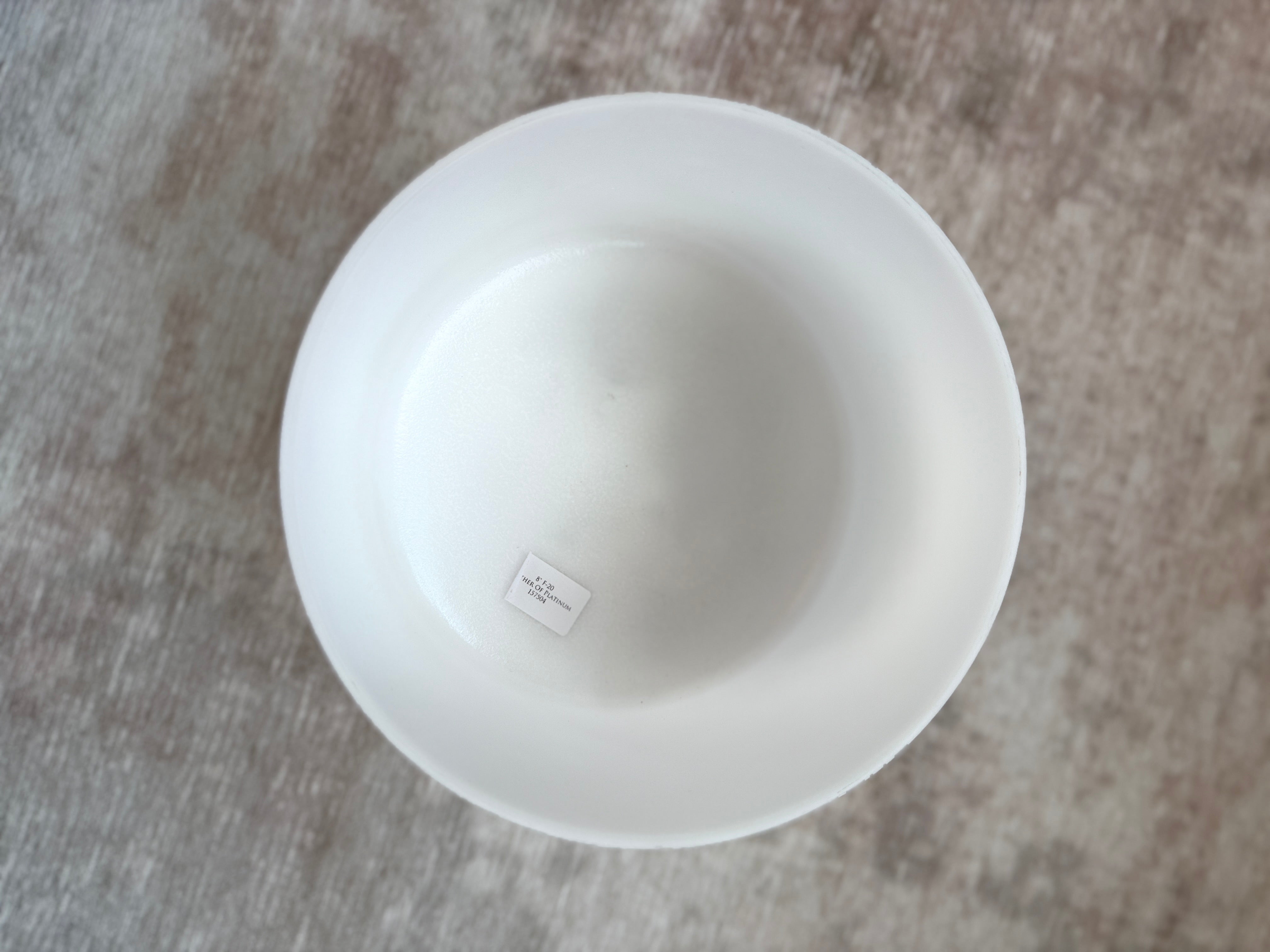 8” F-20 Mother of Platinum 157504 Crystal Tones® Alchemy Singing Bowl