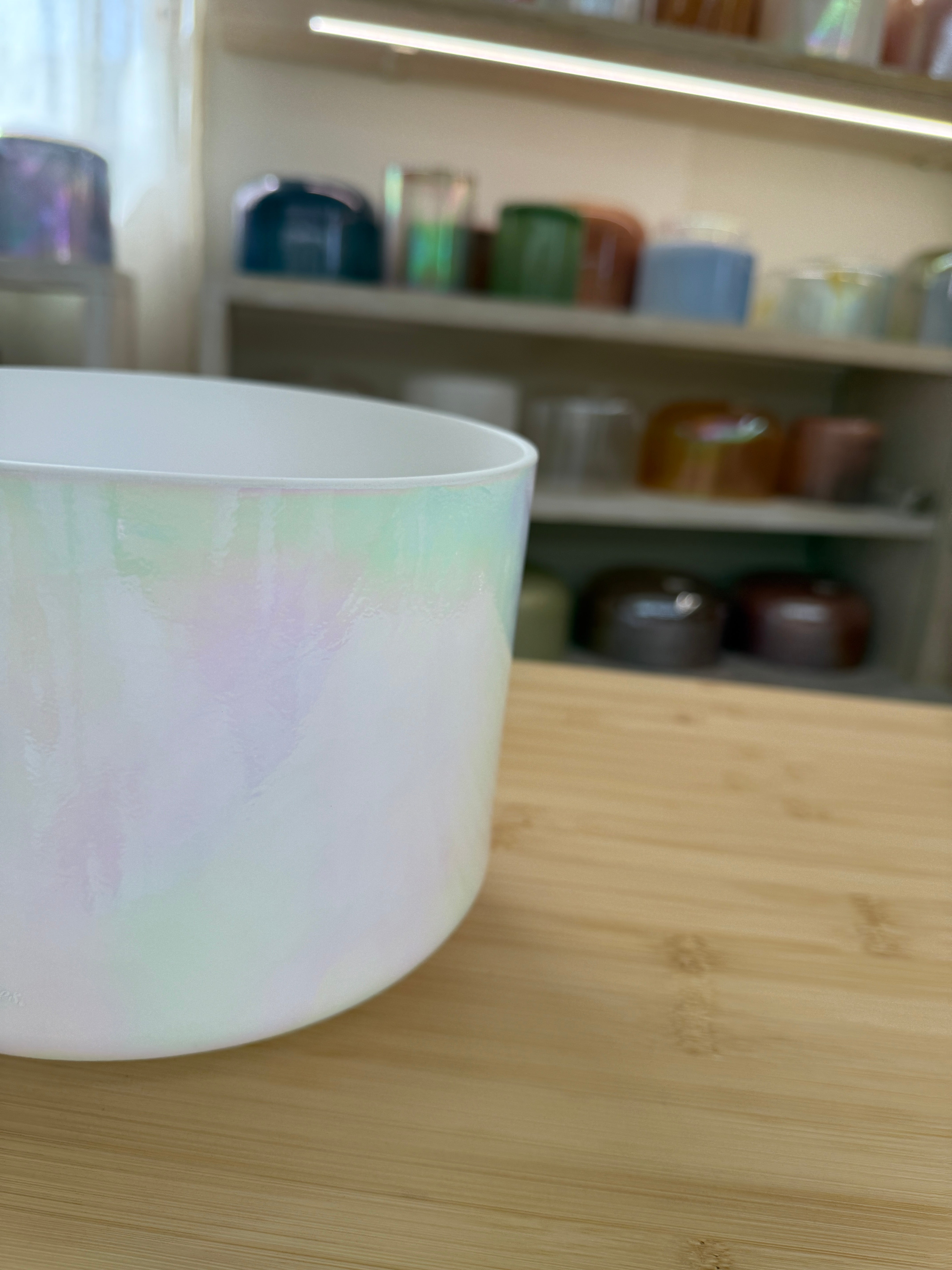 8” F-20 Mother of Platinum 157504 Crystal Tones® Alchemy Singing Bowl