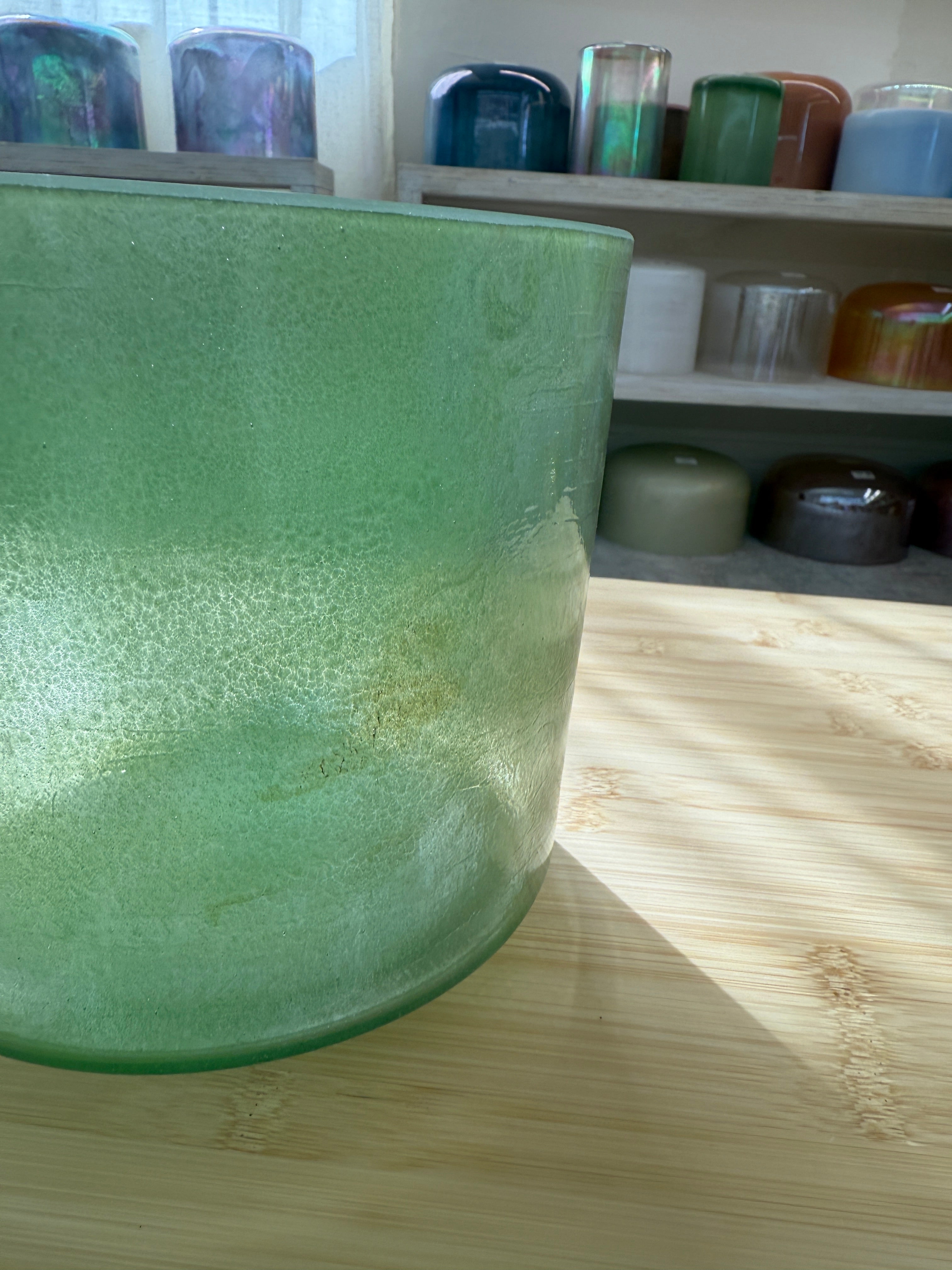 8" F#-5 Emerald 152591 Crystal Tones® Alchemy Singing Bowl