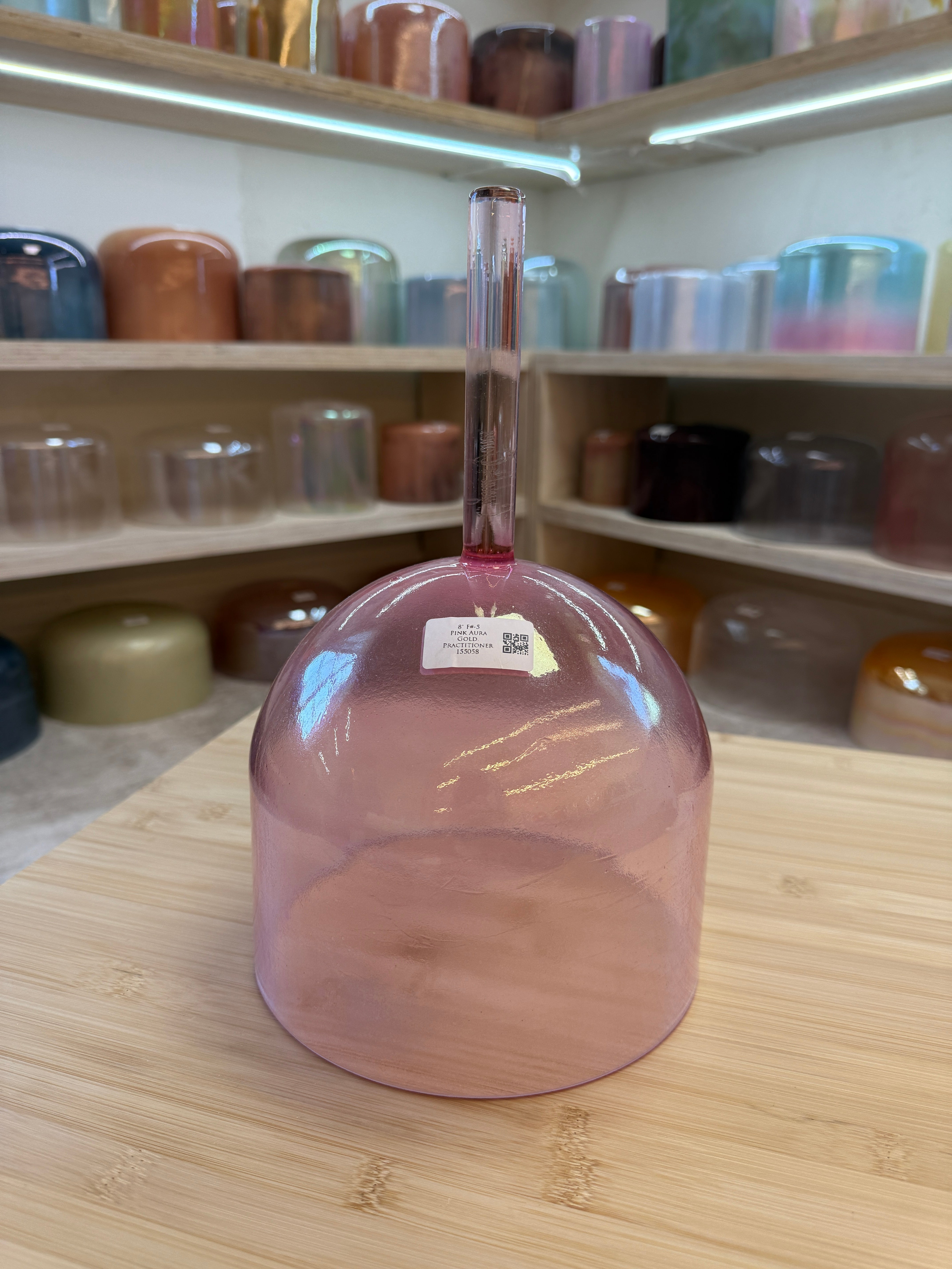 8" F#-5 Pink Aura Gold 155058 Crystal Tones® Alchemy Practitioner