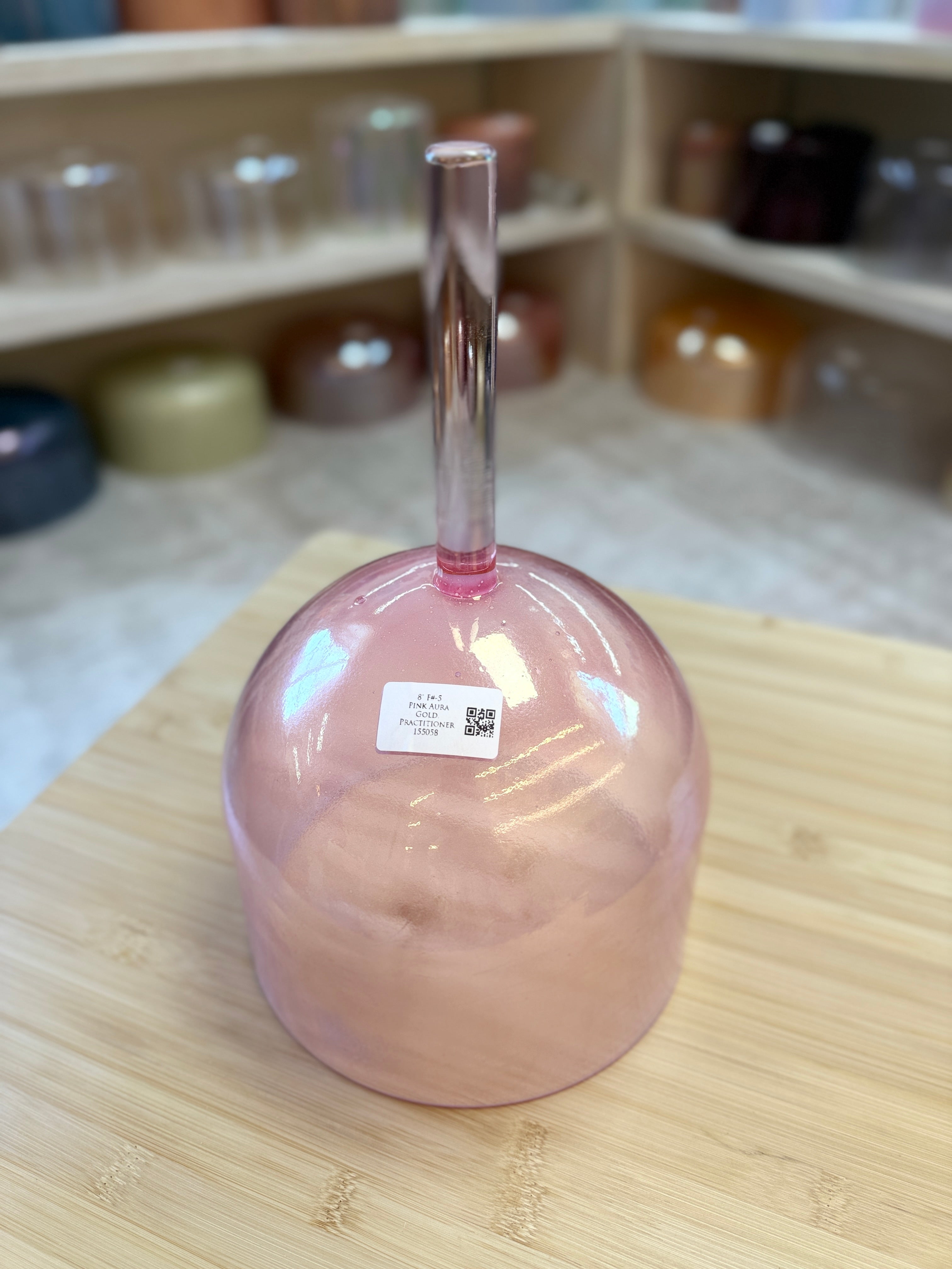 8" F#-5 Pink Aura Gold 155058 Crystal Tones® Alchemy Practitioner