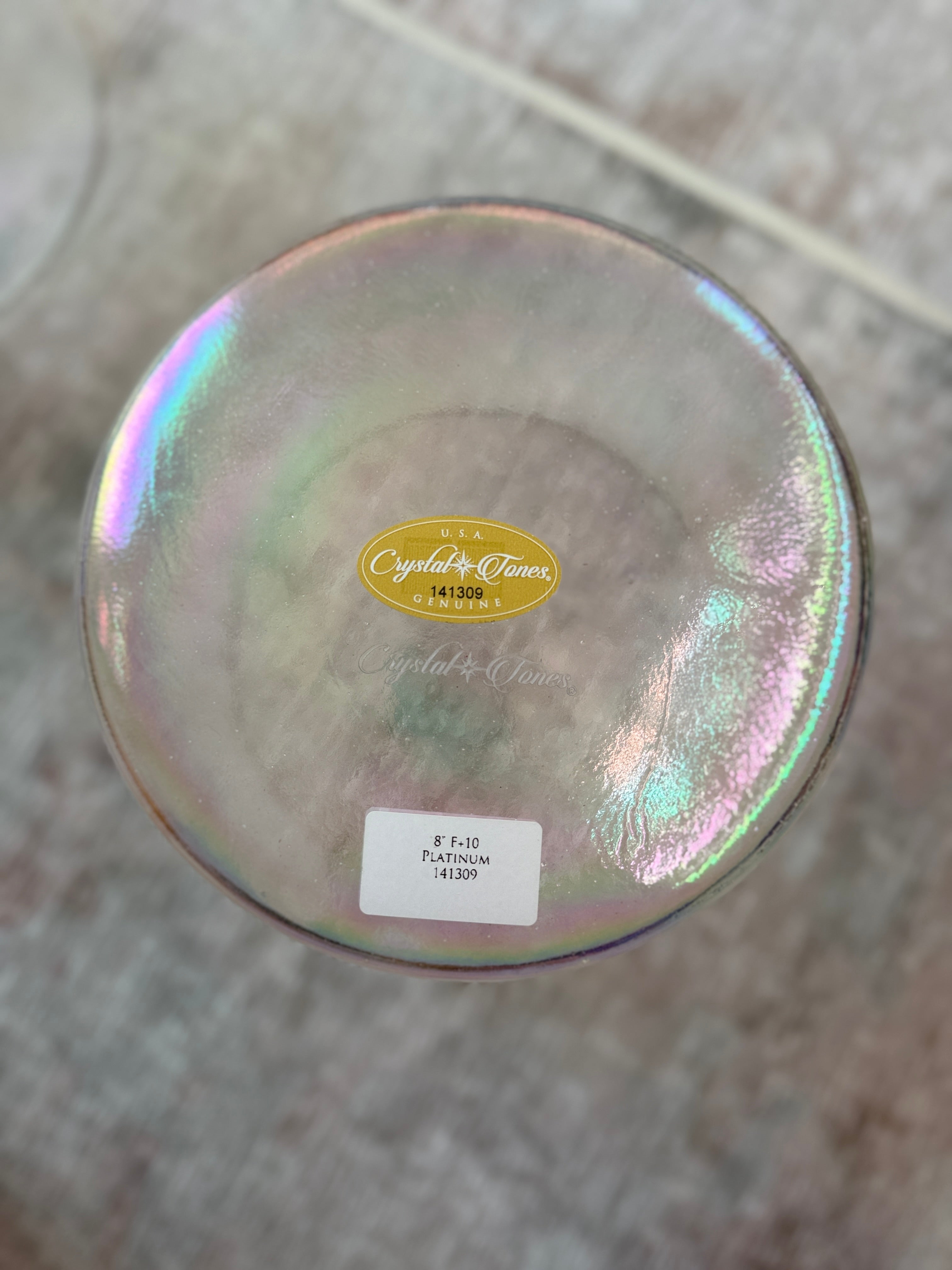 8" F+10 Platinum 141309 Crystal Tones® Alchemy Singing Bowl