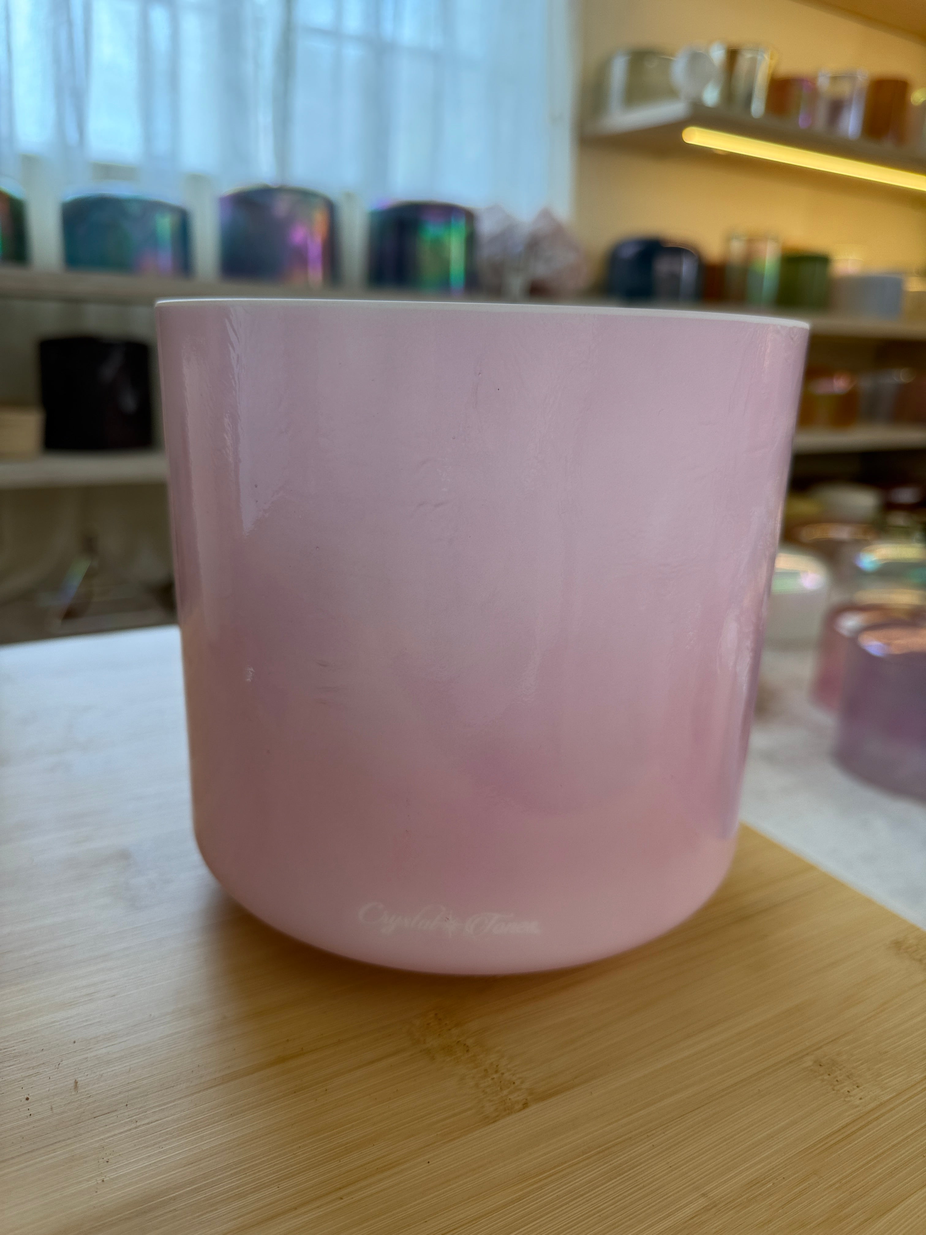 8" F#+20 Pink Ocean Gold 155637 Crystal Tones® Alchemy Singing Bowl